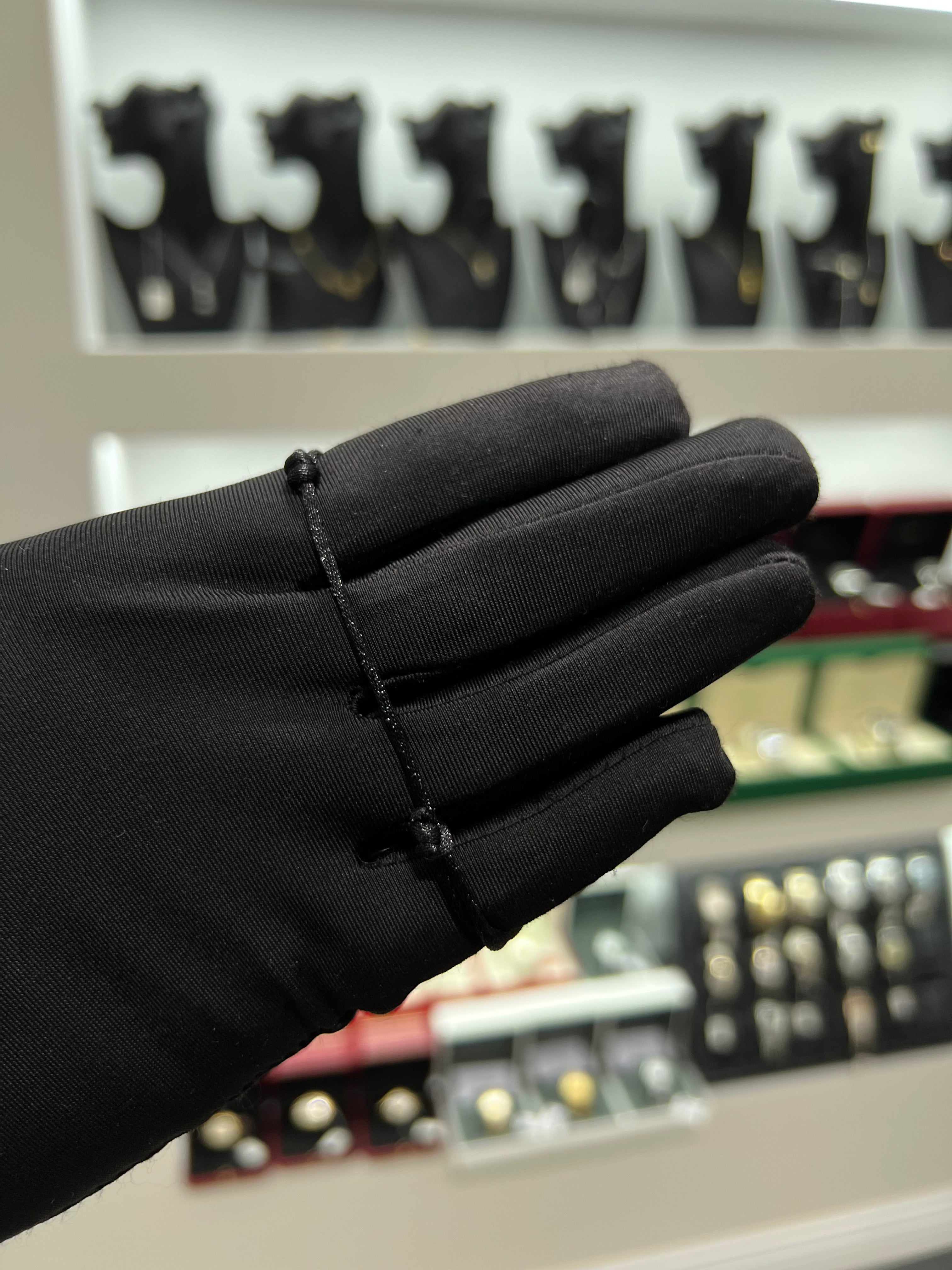 كارتير خيط اسود حلقتين ذهبي