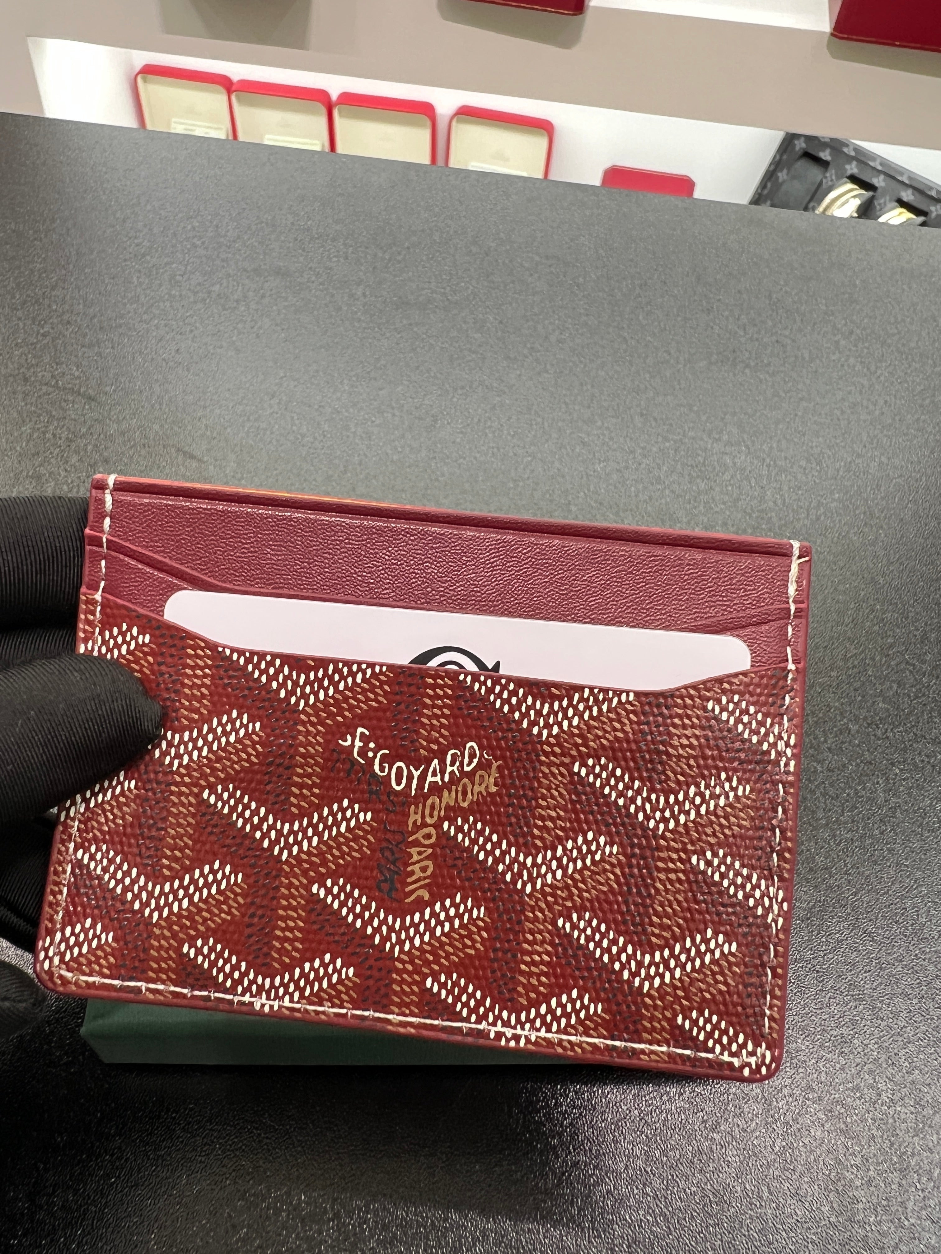 Saint-Sulpice Card Holder – Burgundy