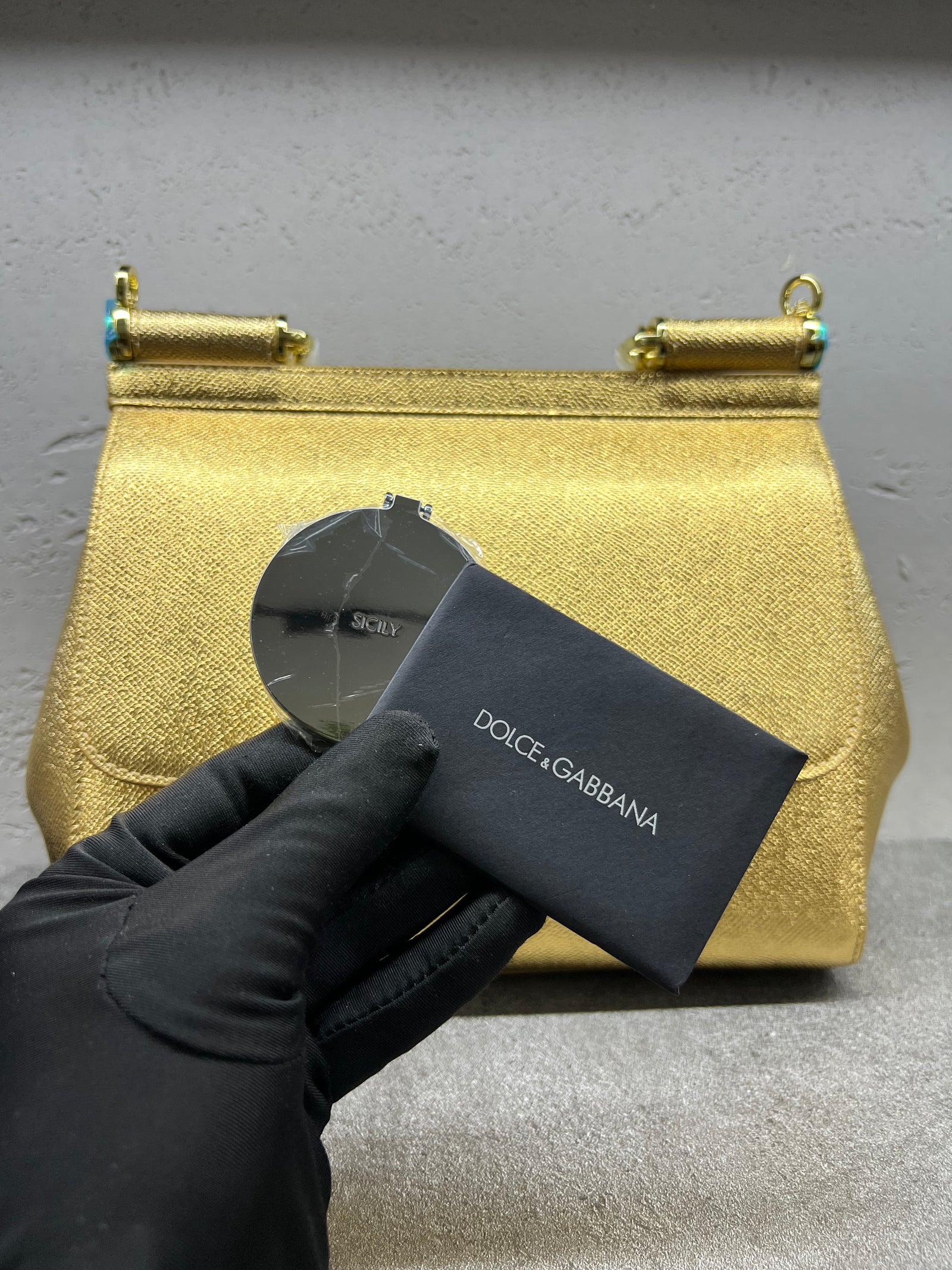 حقيبة سيسيلي الكبيرة – ذهبي | Sicily Bag Large – Gold