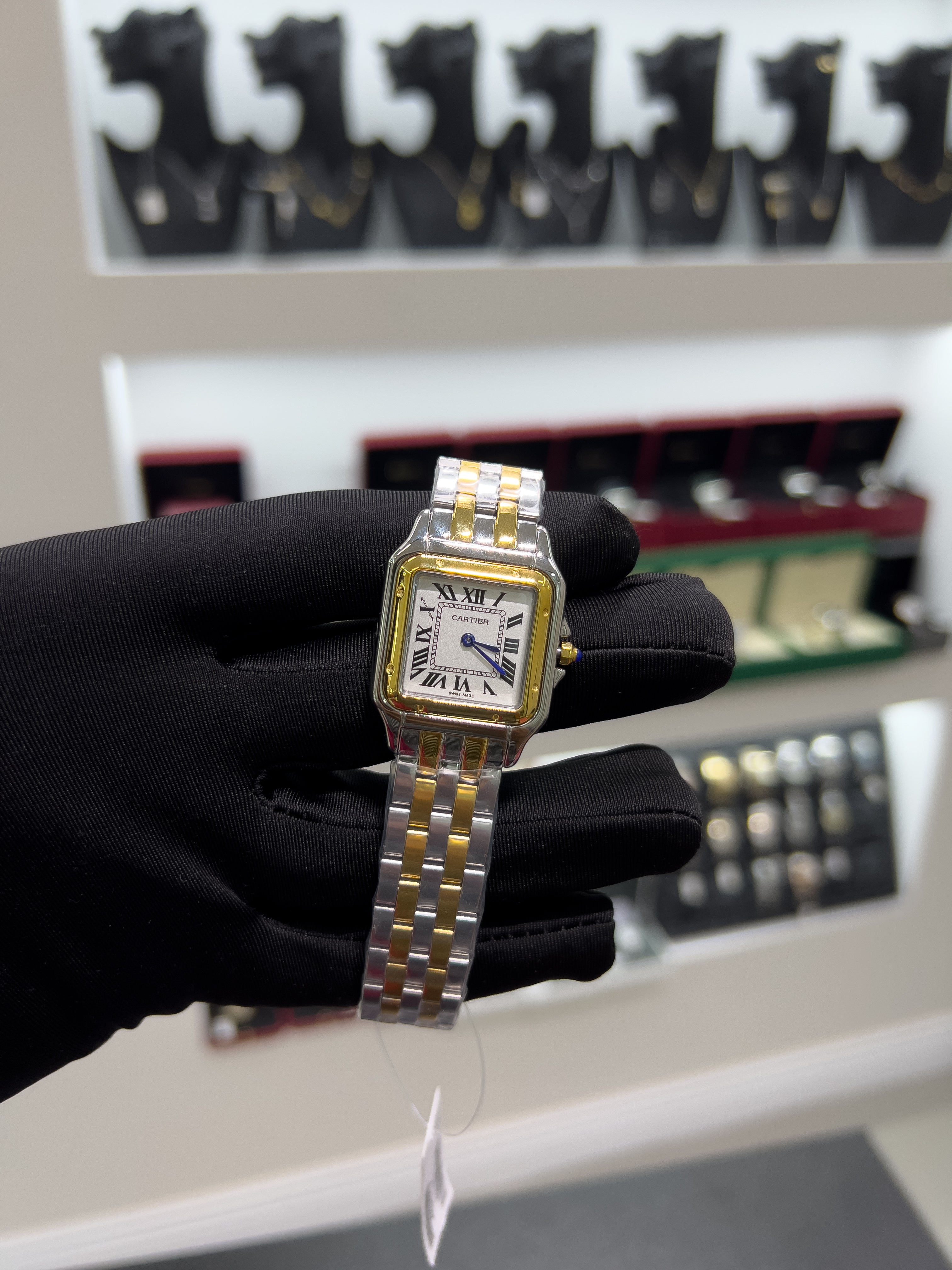 Cartiėr Panthère watch, gold and silver