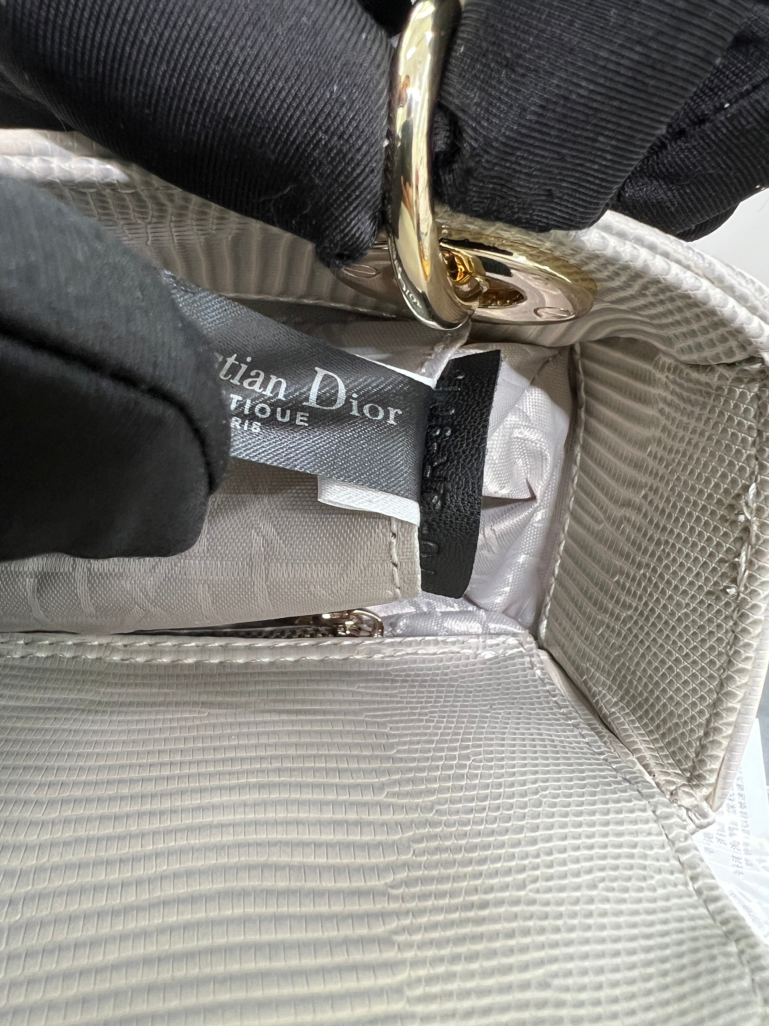 Lady mini Bag in Lizard-Effect Calfskin