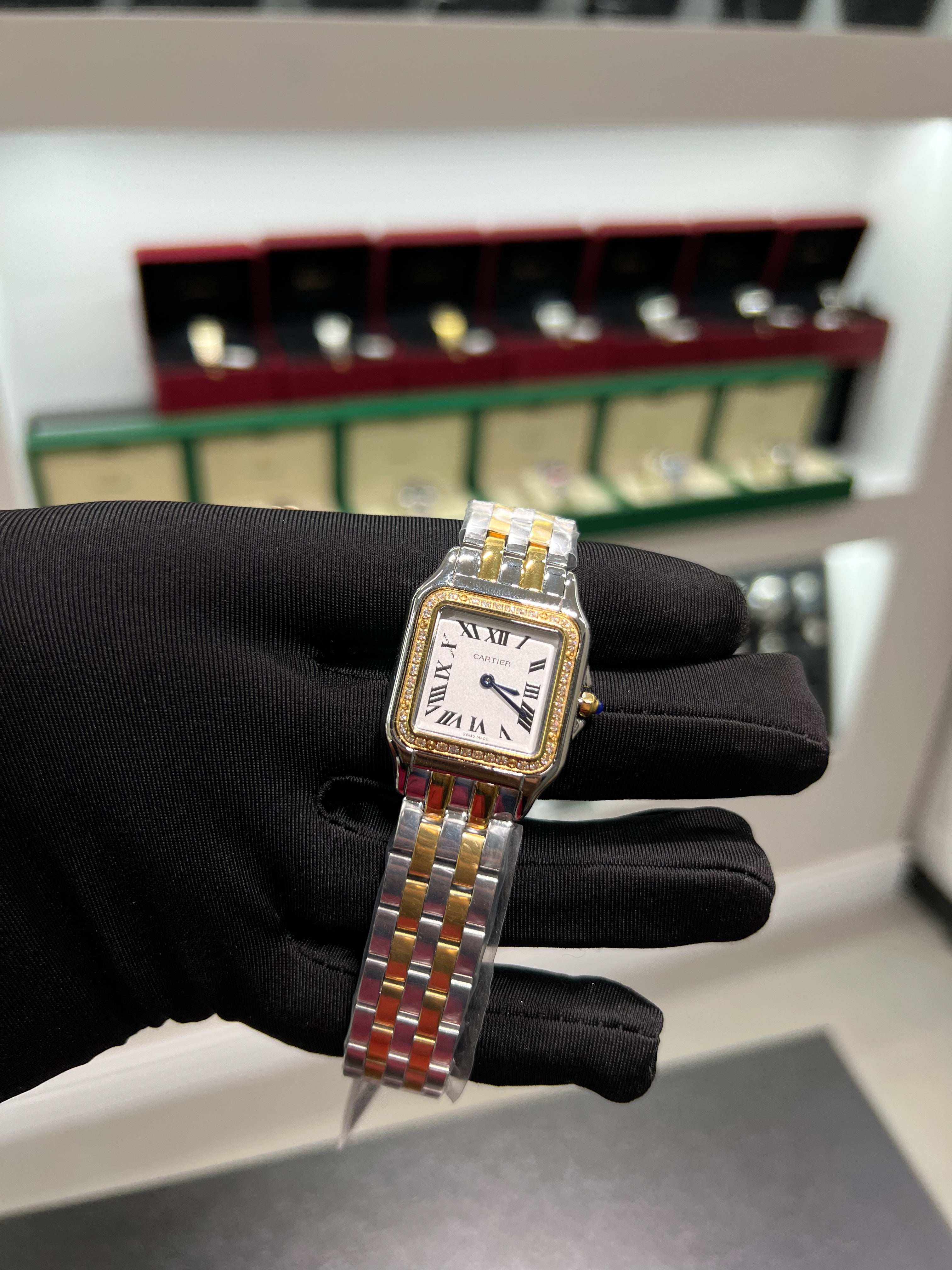 Cartiėr Panther gold and silver studded