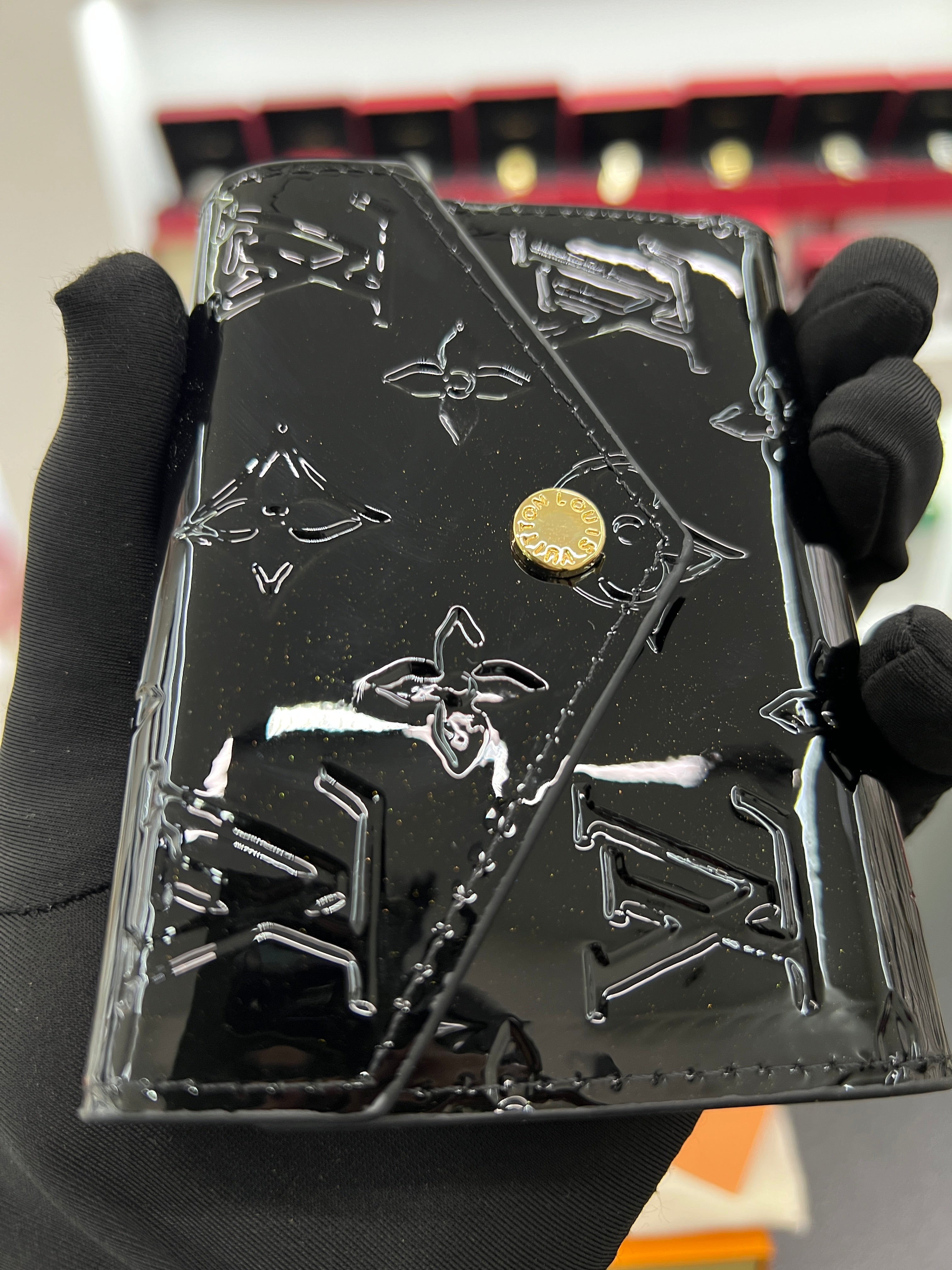 Victorine Wallet – Monogram Vernis (Black)