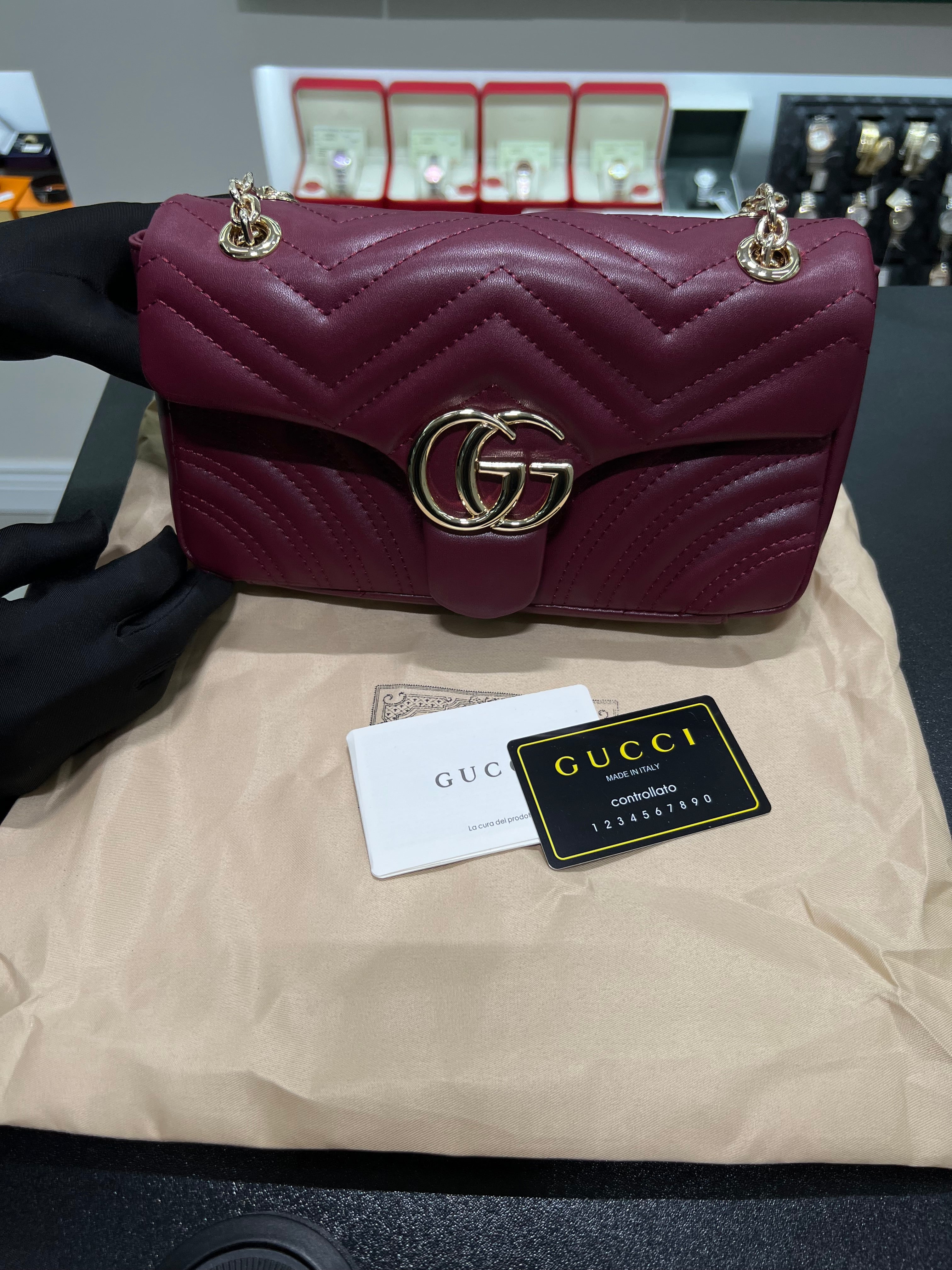 Monogram handbag, Gucci