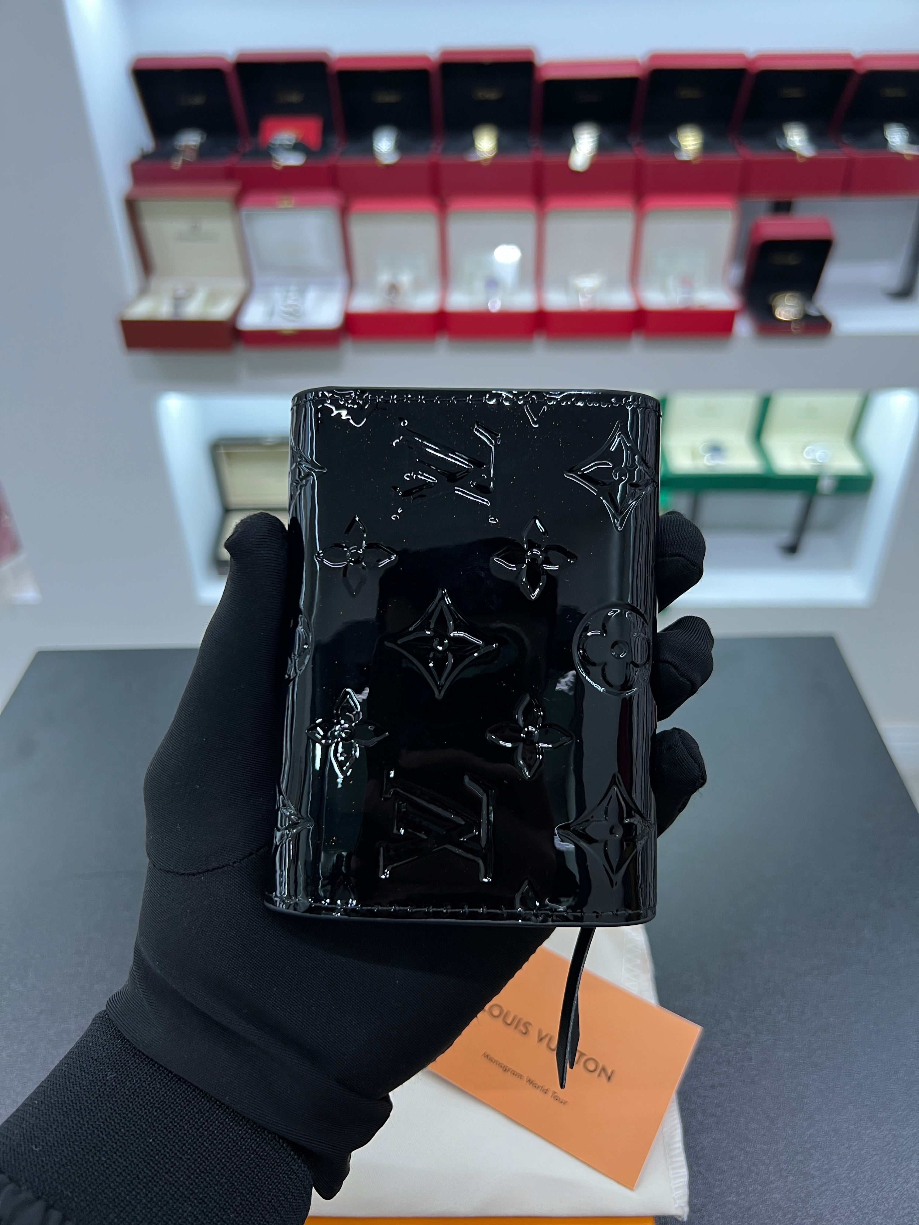 Victorine Wallet – Monogram Vernis (Black)