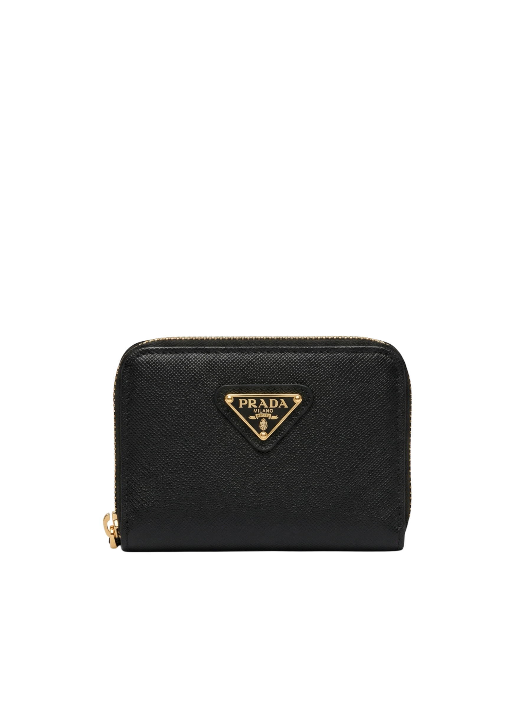 Saffiano Leather Zip Around Wallet