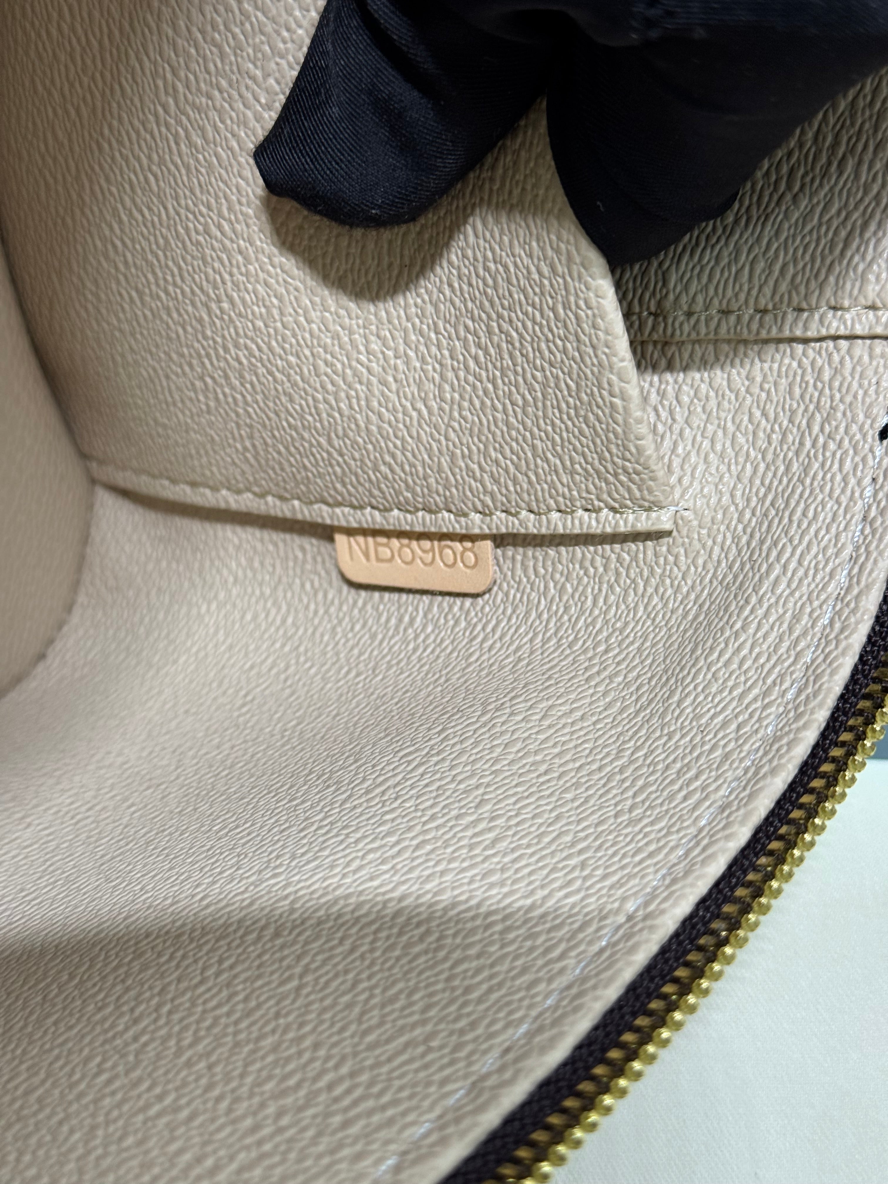 Nice BB Monogram Canvas Cosmetic Bag Brown