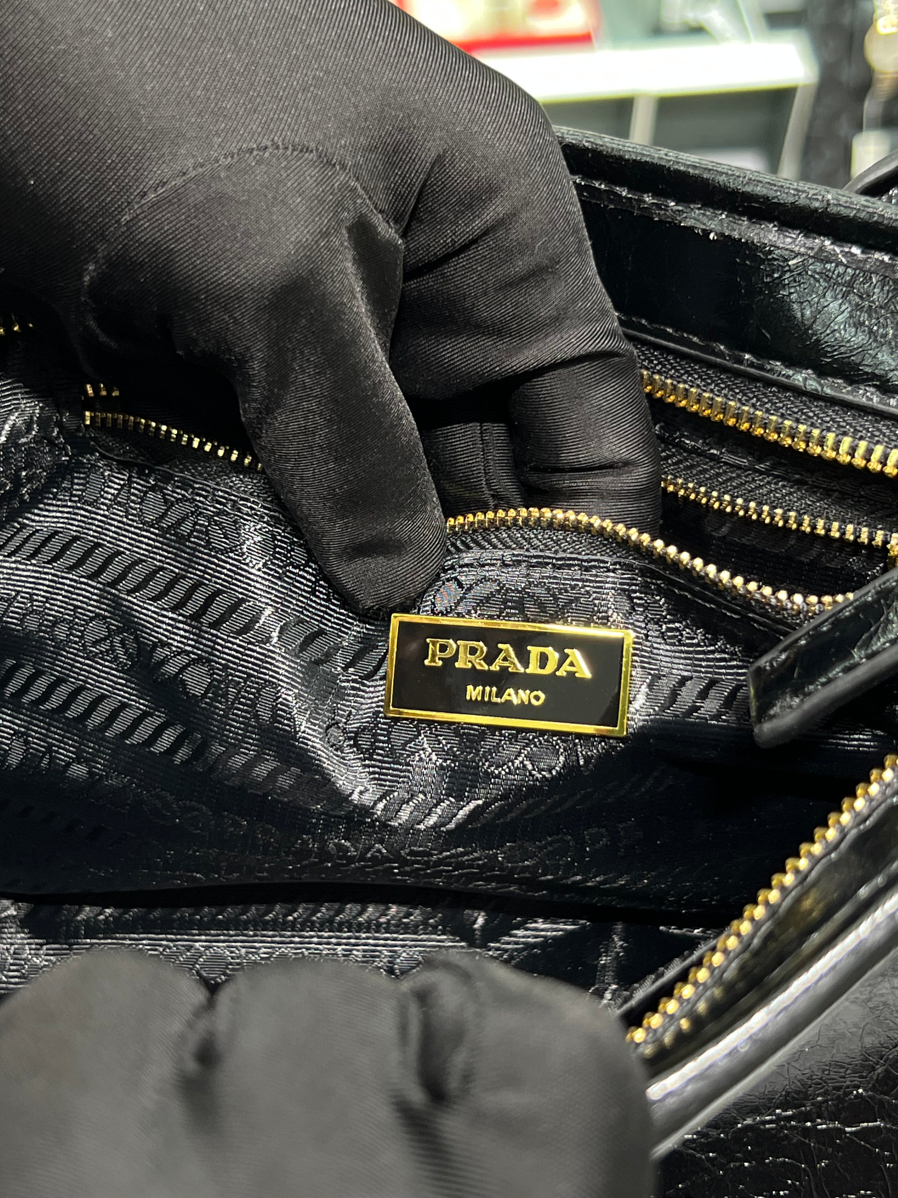 Prada Bonnie medium leather handbag