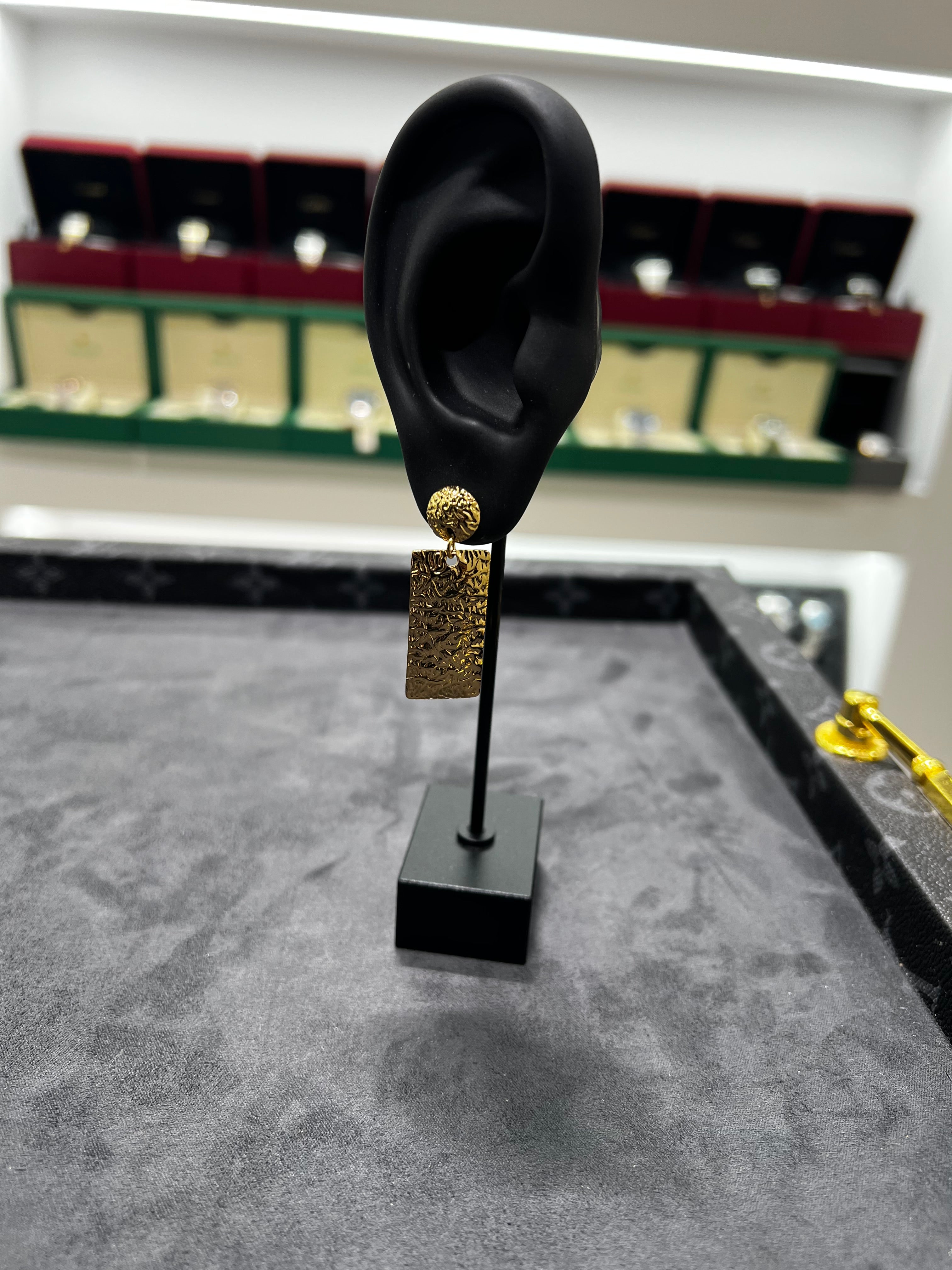 أقراط أذن المستطيل رش