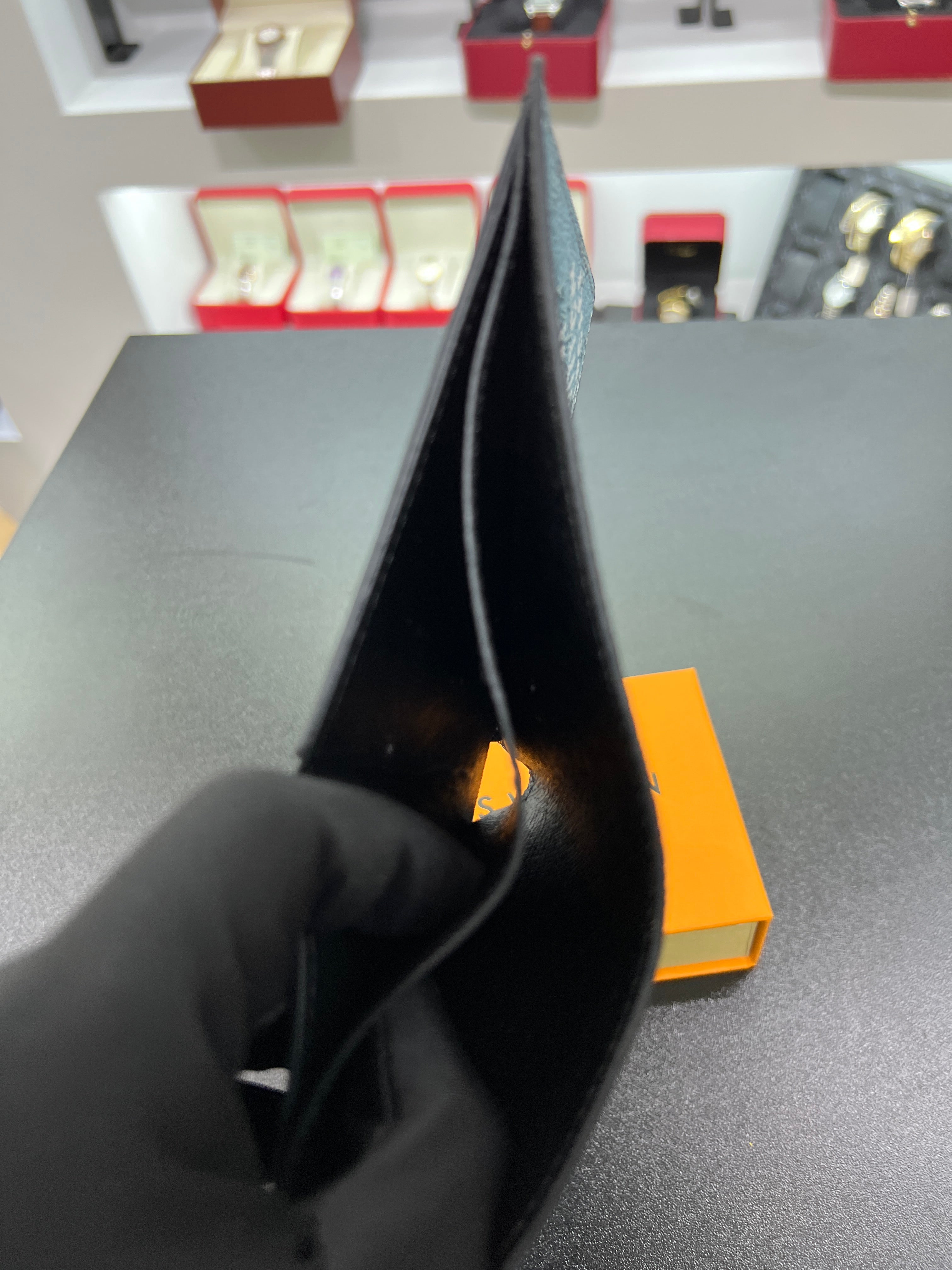 Multiple Wallet – Blue Monogram