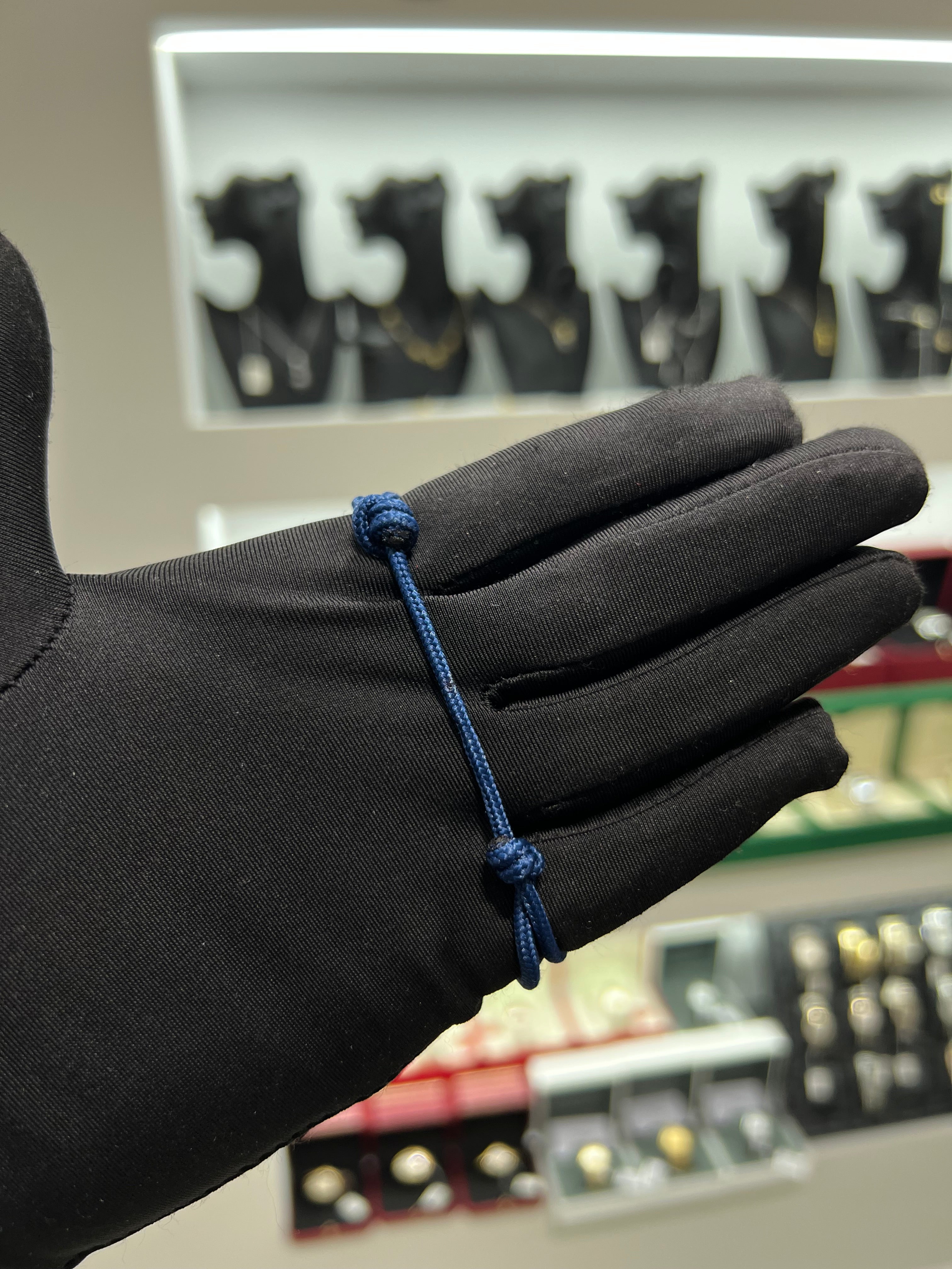 سوار خيط ميسيكا كبيره ازرق