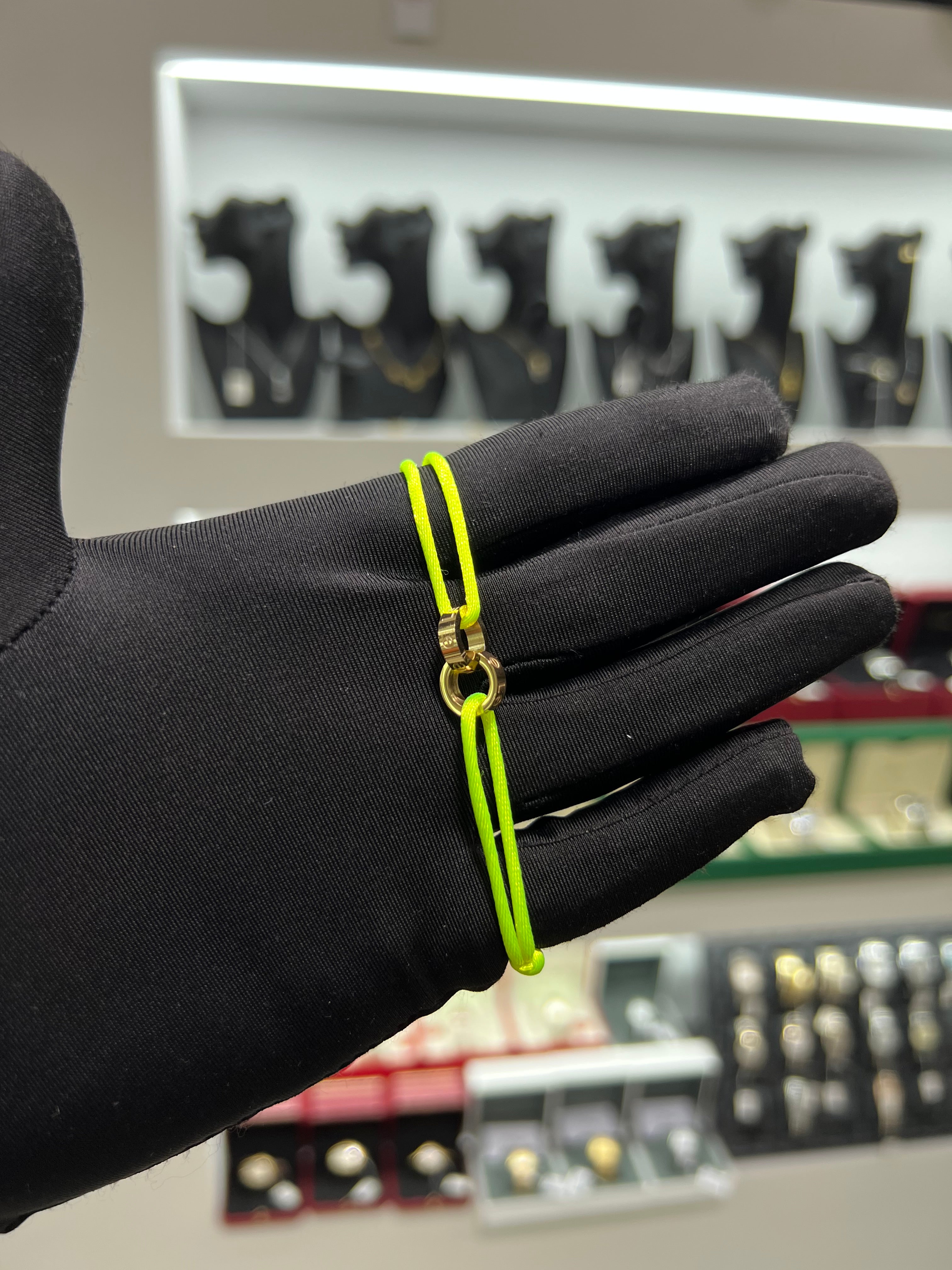 كارتير خيط حلقتين فسفوري