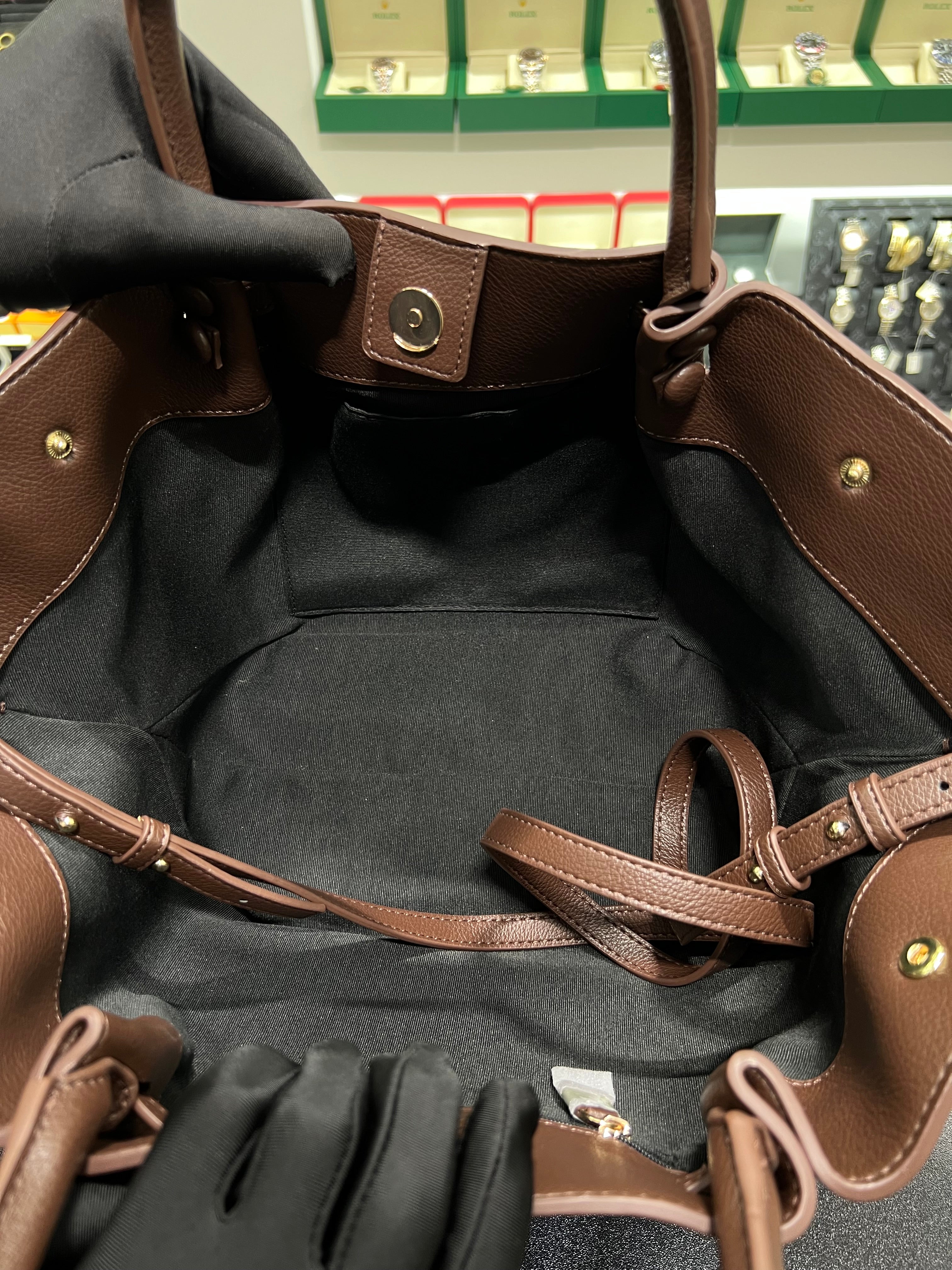 demellier New York, medium, dark brown