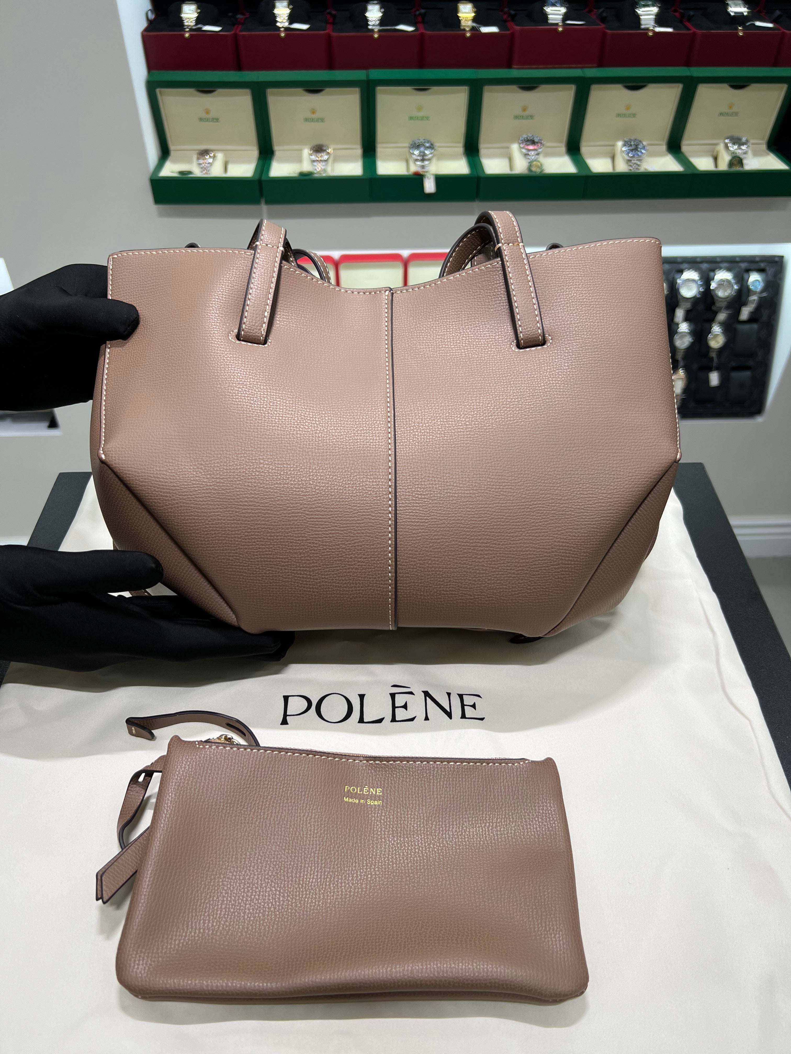 Polēne Cyme leather dark Gray