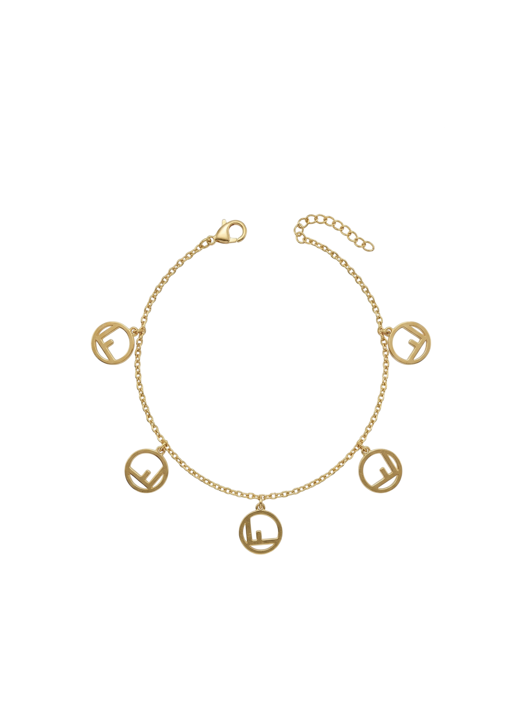 Gold-Tone FF Logo Chain Bracelet
