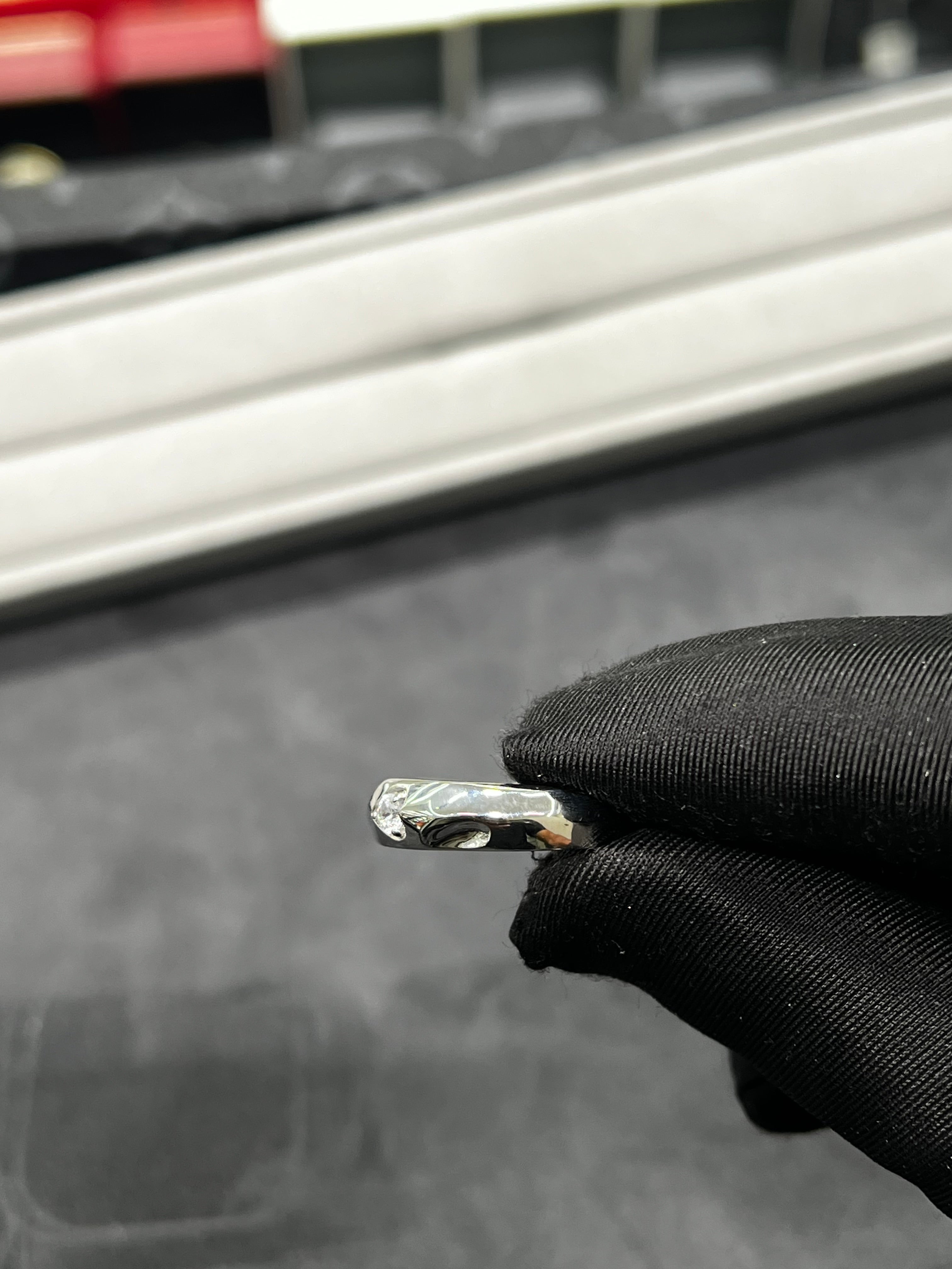 خاتم القلب الفضي