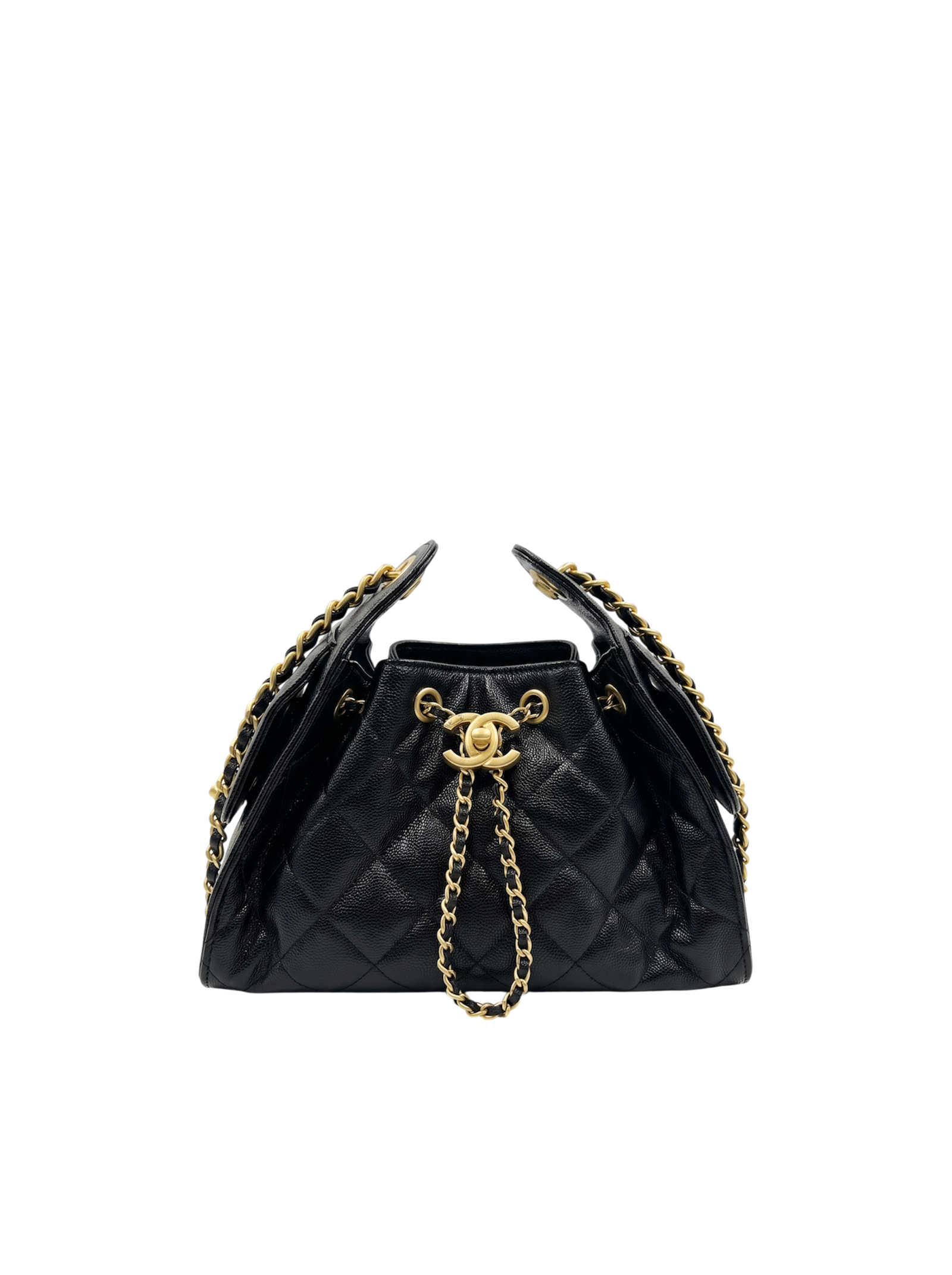 حقيبة هوبو 25 باكت – أسود كافيار
Hobo 25 Bucket Bag – Black Caviar