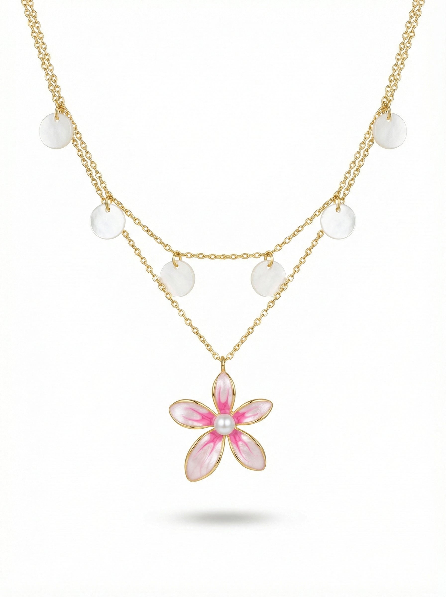 سلسال الورده لون وردي