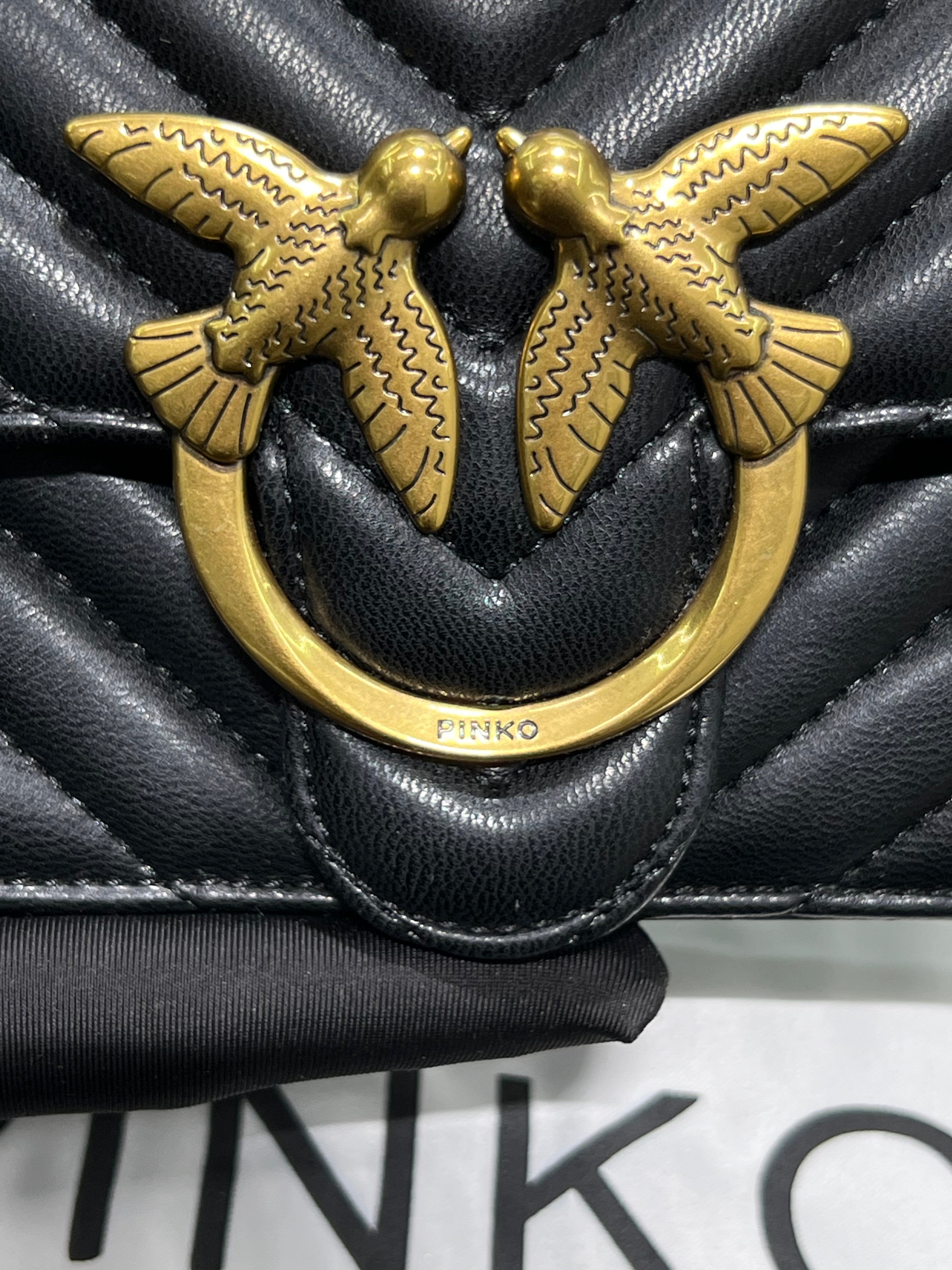 Pinko Mini Love Bag One Chevron
