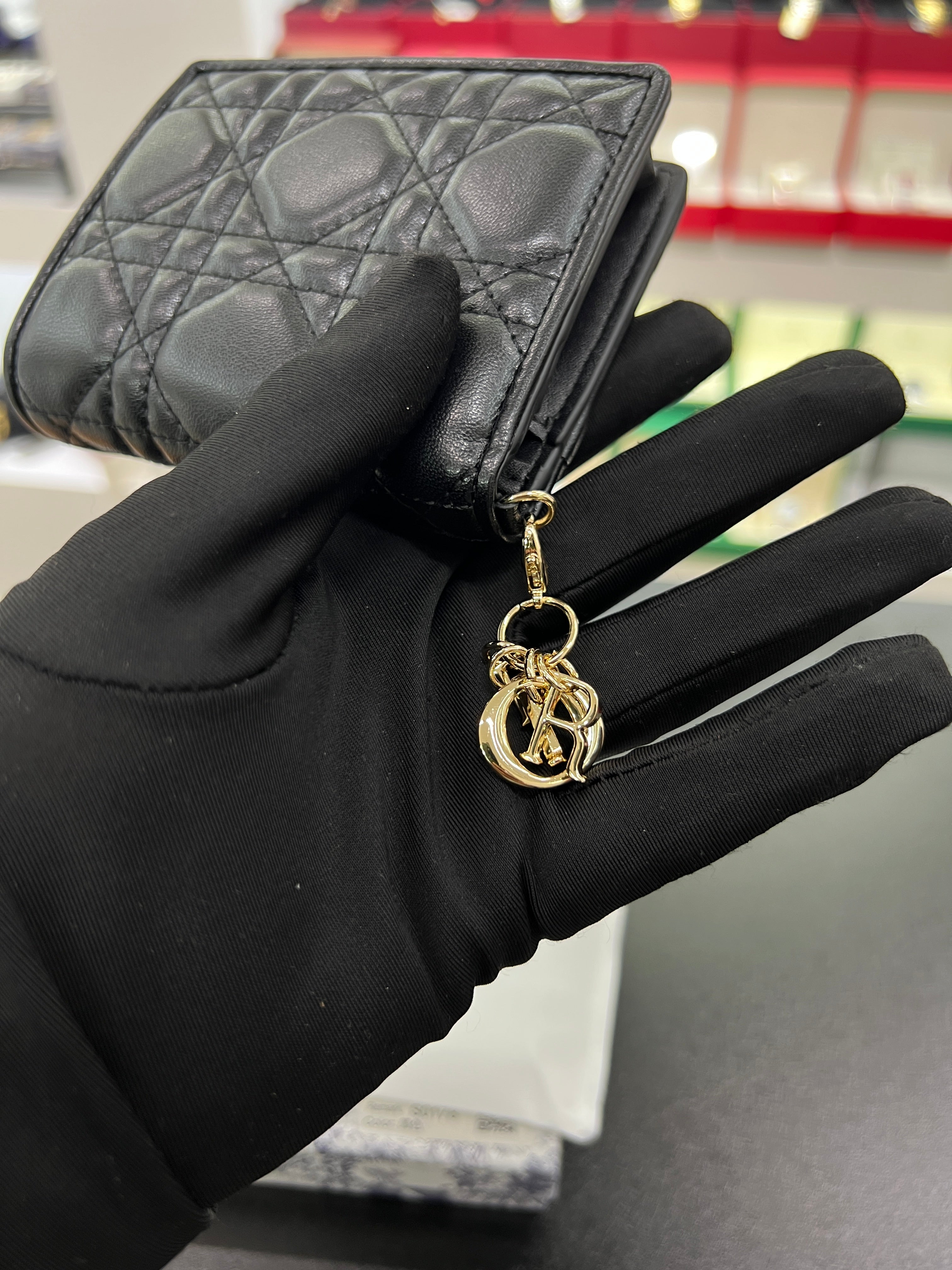 Lotus Wallet in Cannage Lambskin