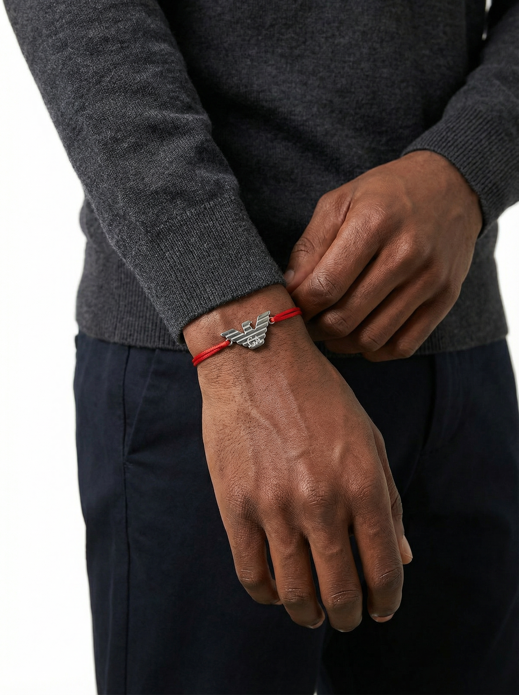 سوار خيط أرماني شعار الصقر احمر