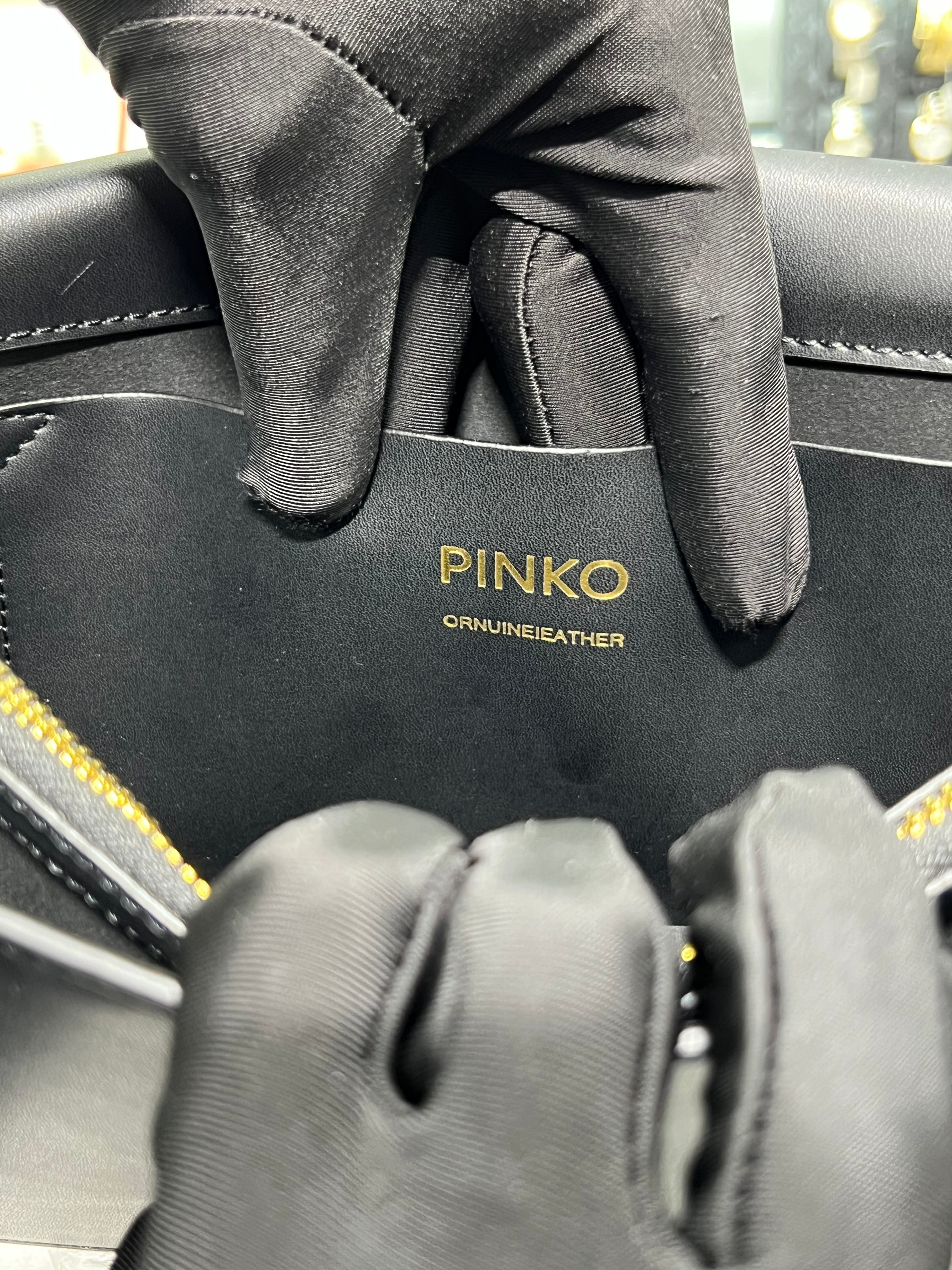 Pinko Classic calfskin shoulder strap