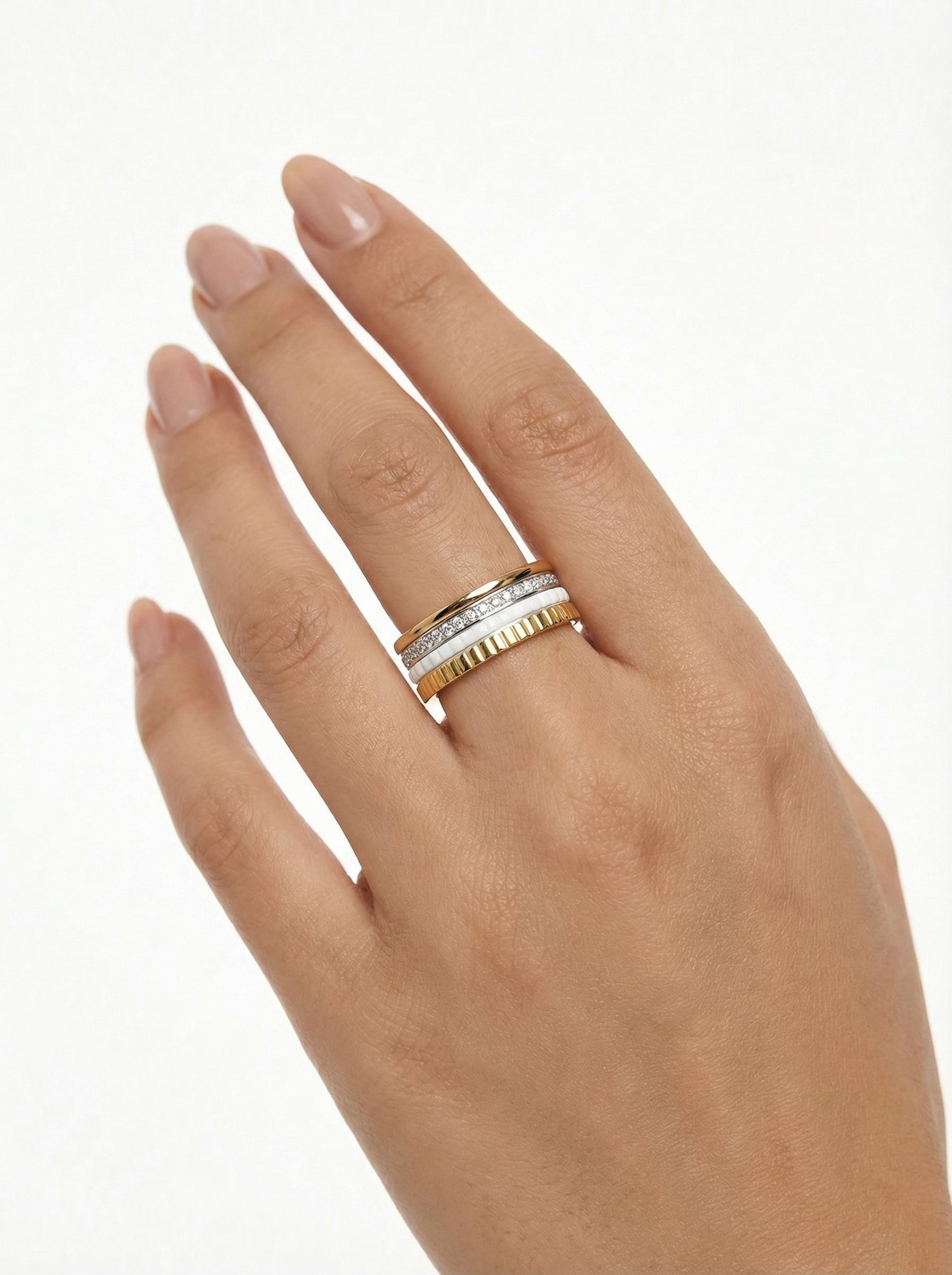 خاتم بوشرون ابيض