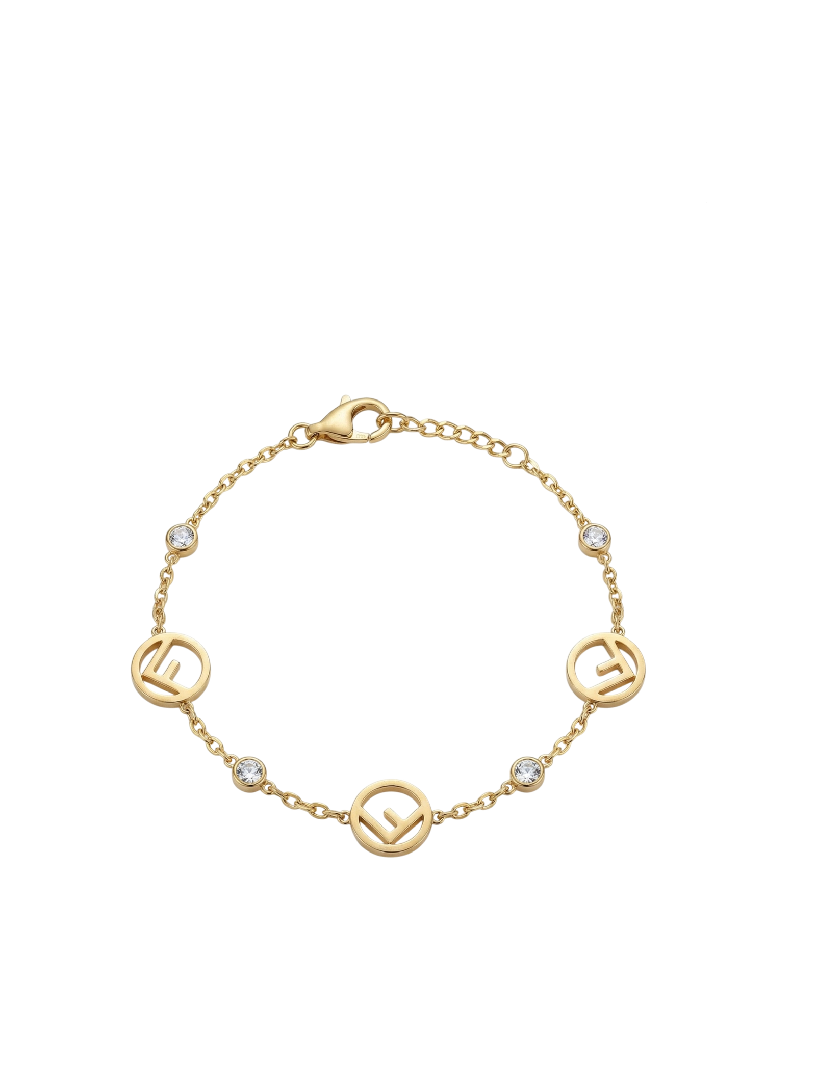 Gold-Tone FF Logo Chain Bracelet (2)