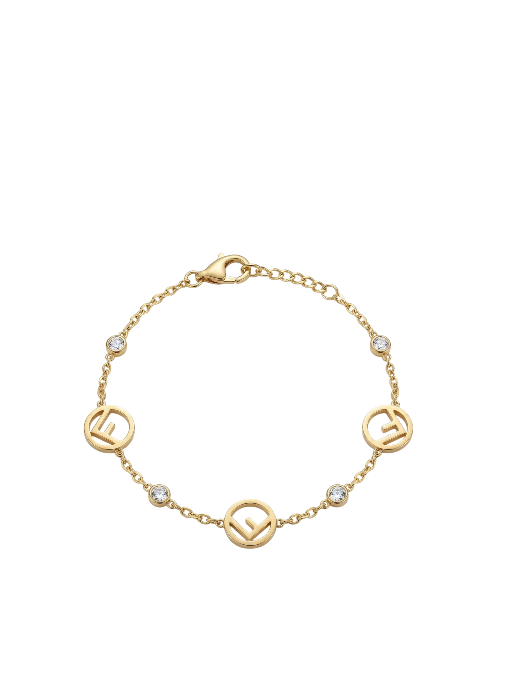 Gold-Tone FF Logo Chain Bracelet (2)