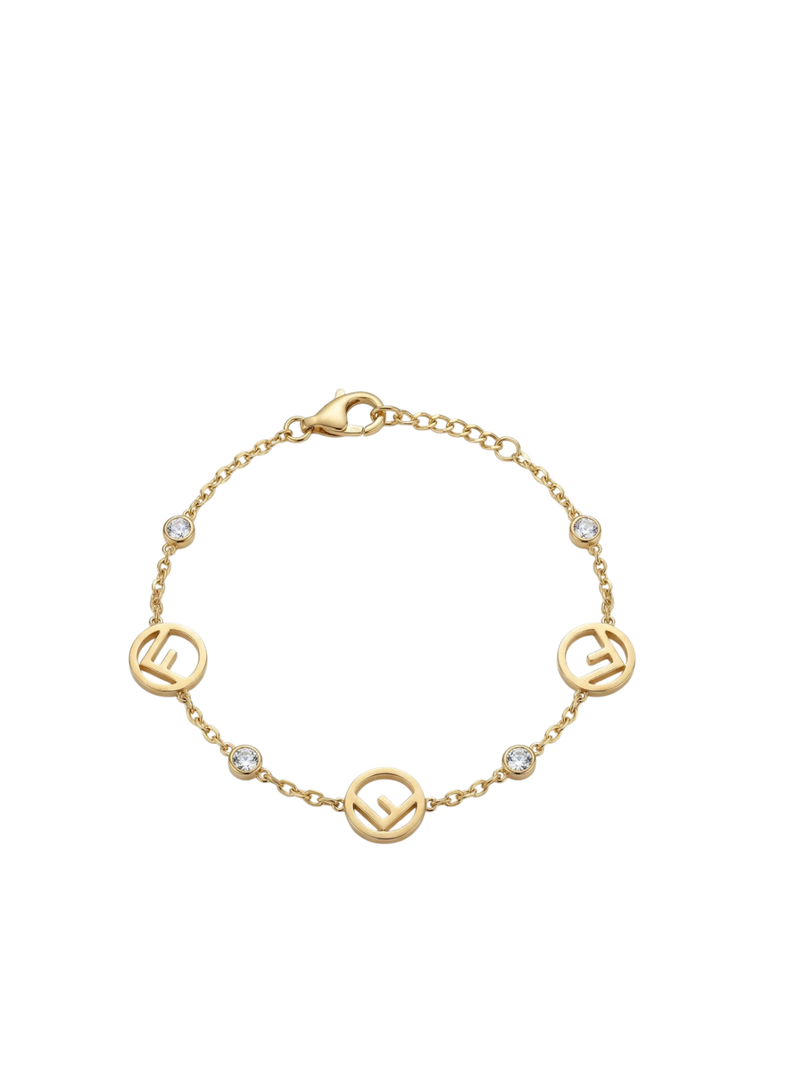 Gold-Tone FF Logo Chain Bracelet (2)