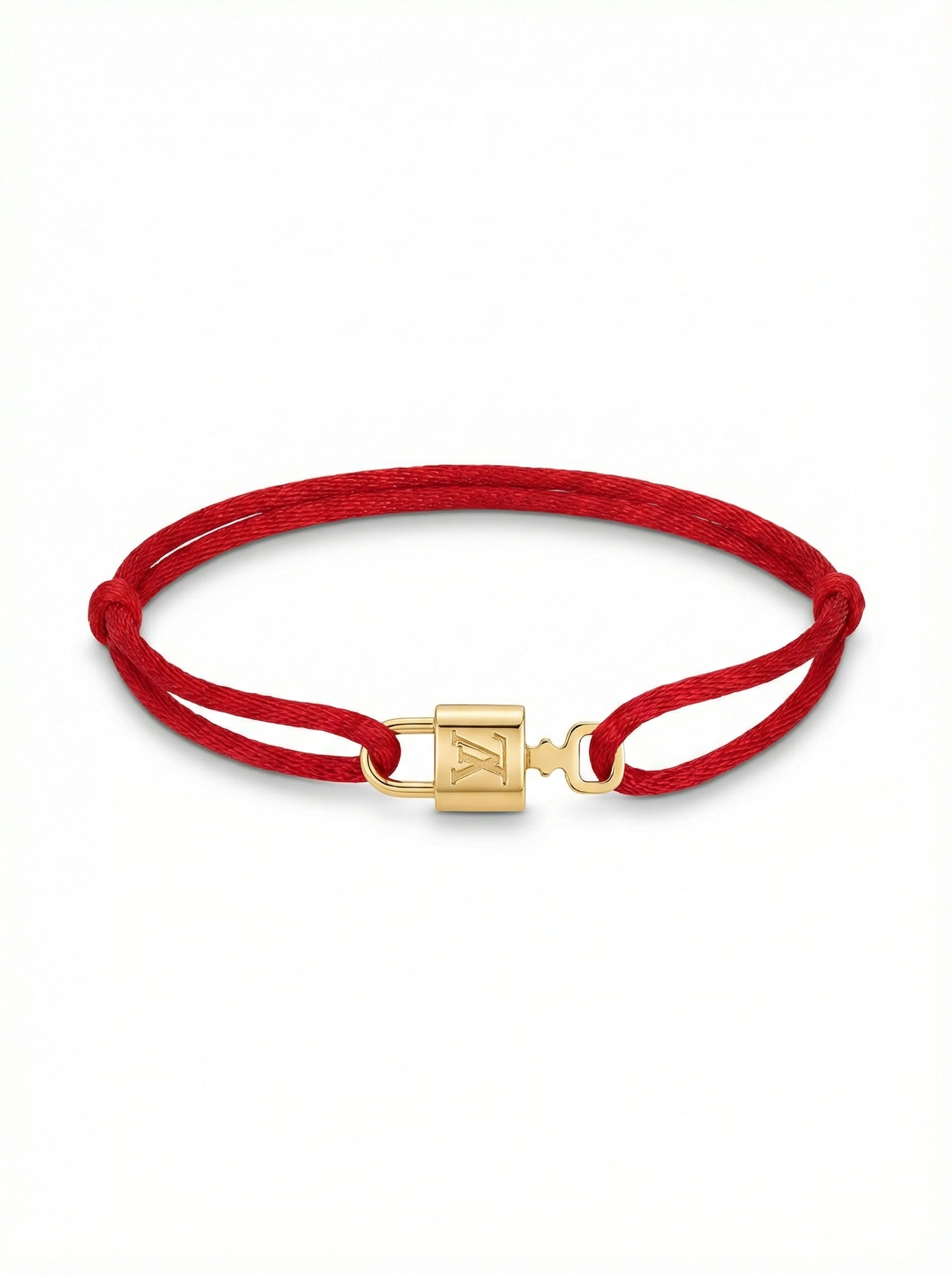 سوار خيط لوي فيتون قفل احمر