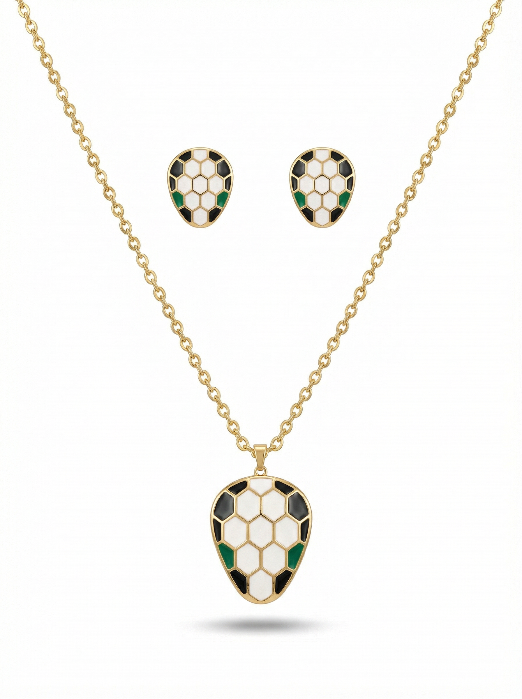 طقم بولغري قطعتين شعار الافعى الكبير