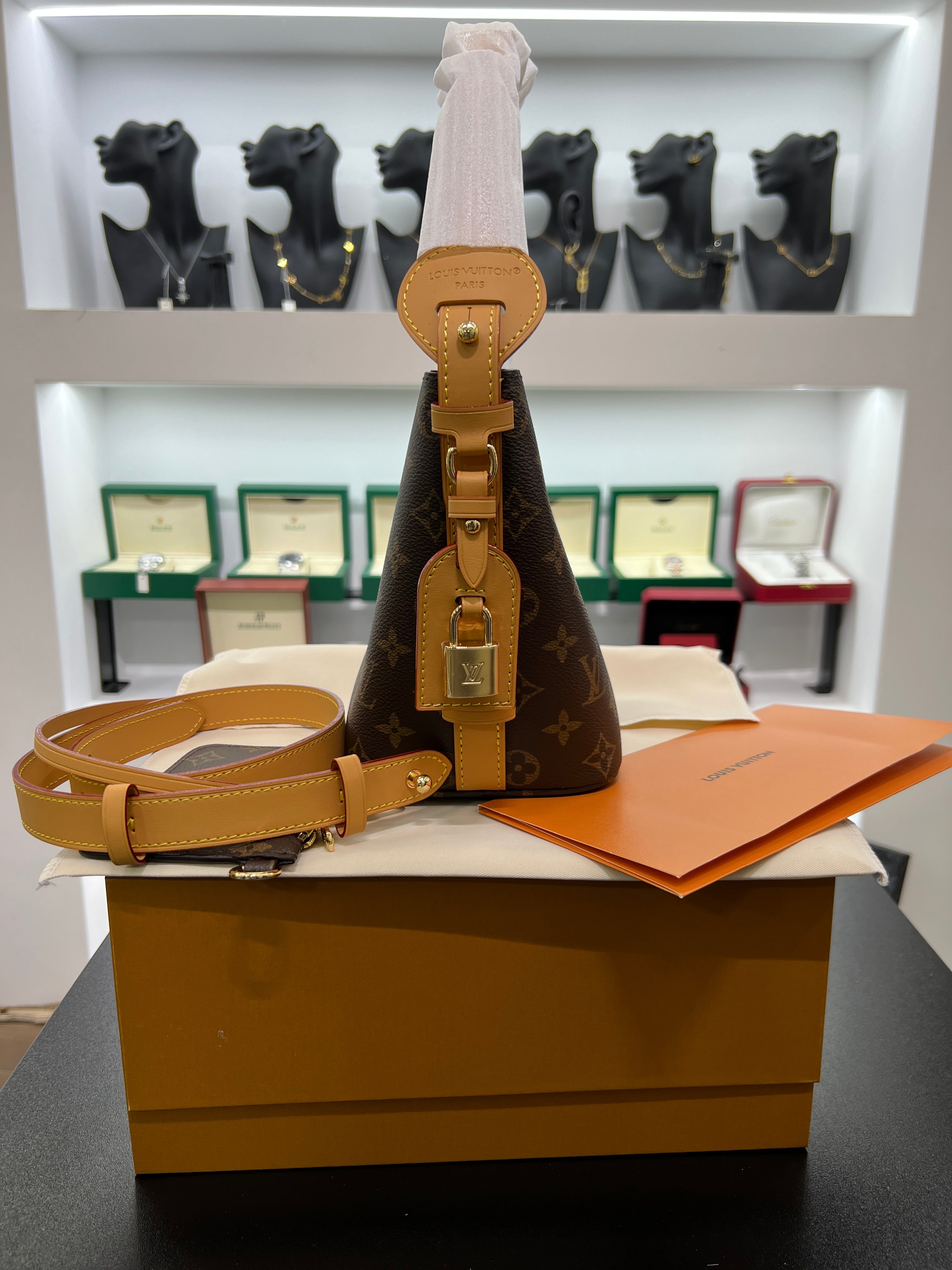 All In GM Monogram Canvas Bag – Large Luxury Handbag Brown