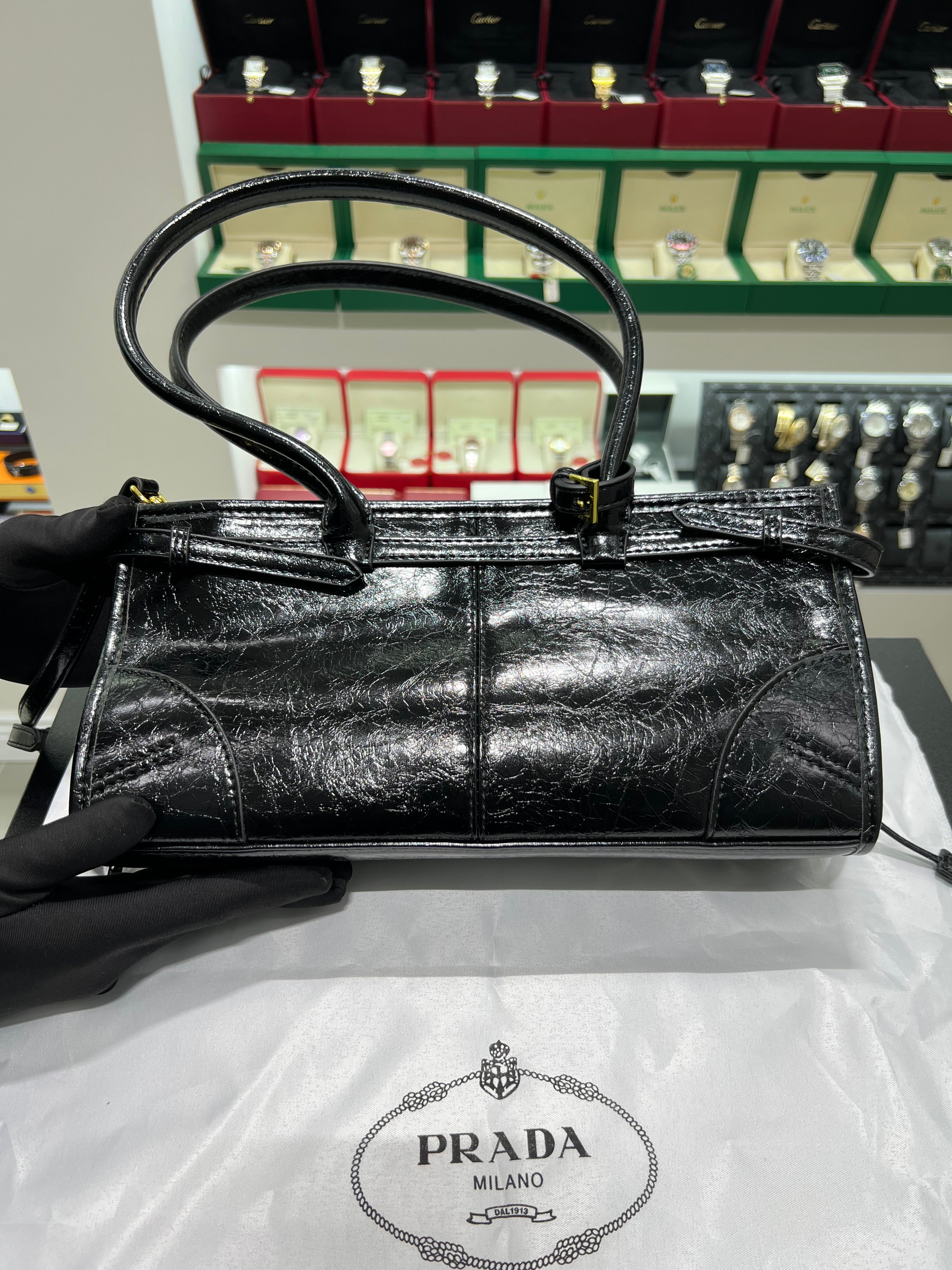 Prada Bonnie medium leather handbag
