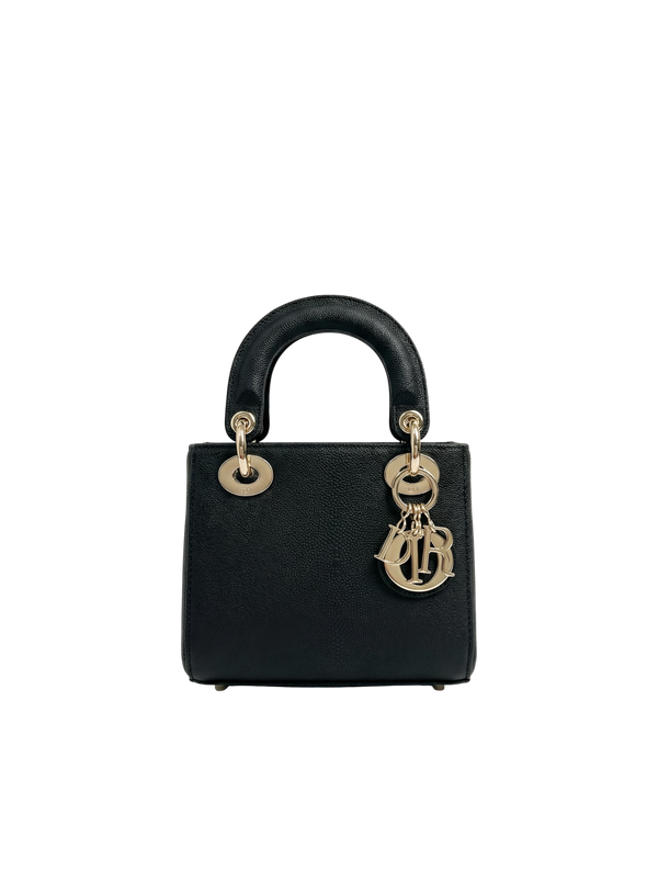 Lady mini – Black Grained Calfskin