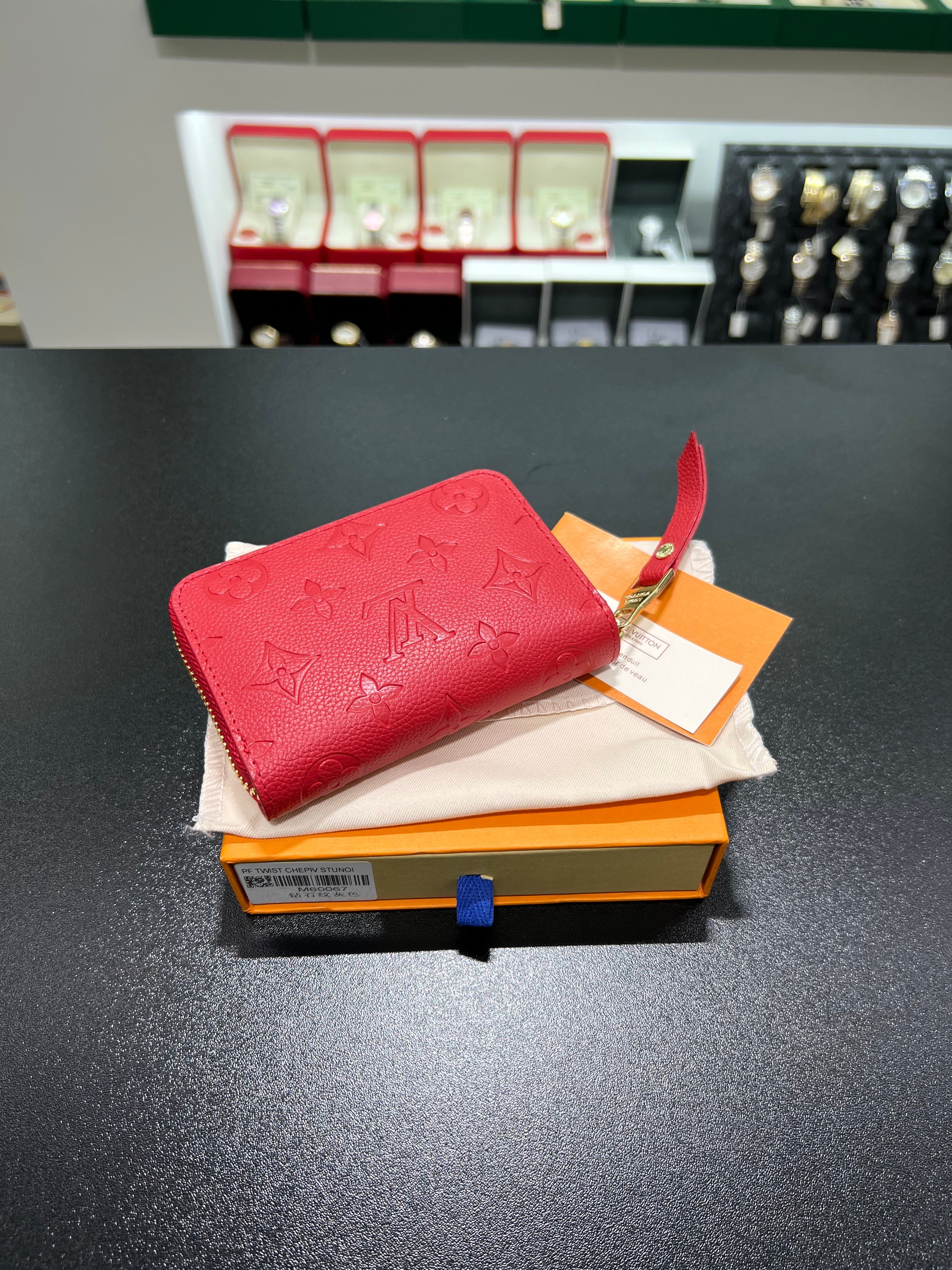 Monogram Empreinte red