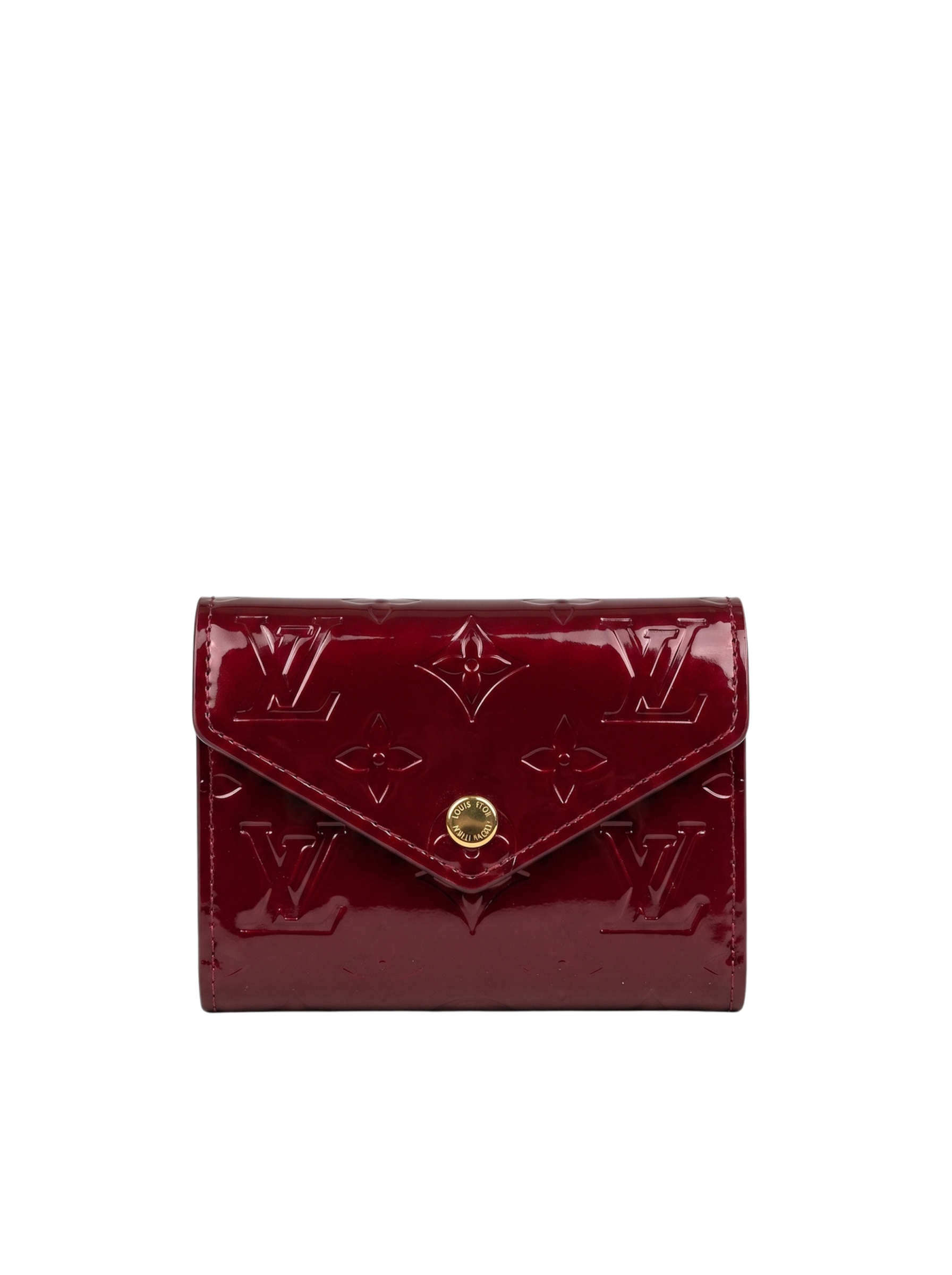 محفظة فيكتورين جلد لامع برقندي  Victorine Patent Wallet Burgundy