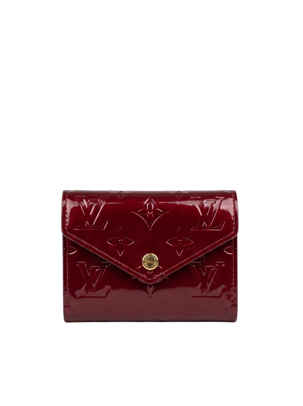 محفظة فيكتورين جلد لامع برقندي  Victorine Patent Wallet Burgundy