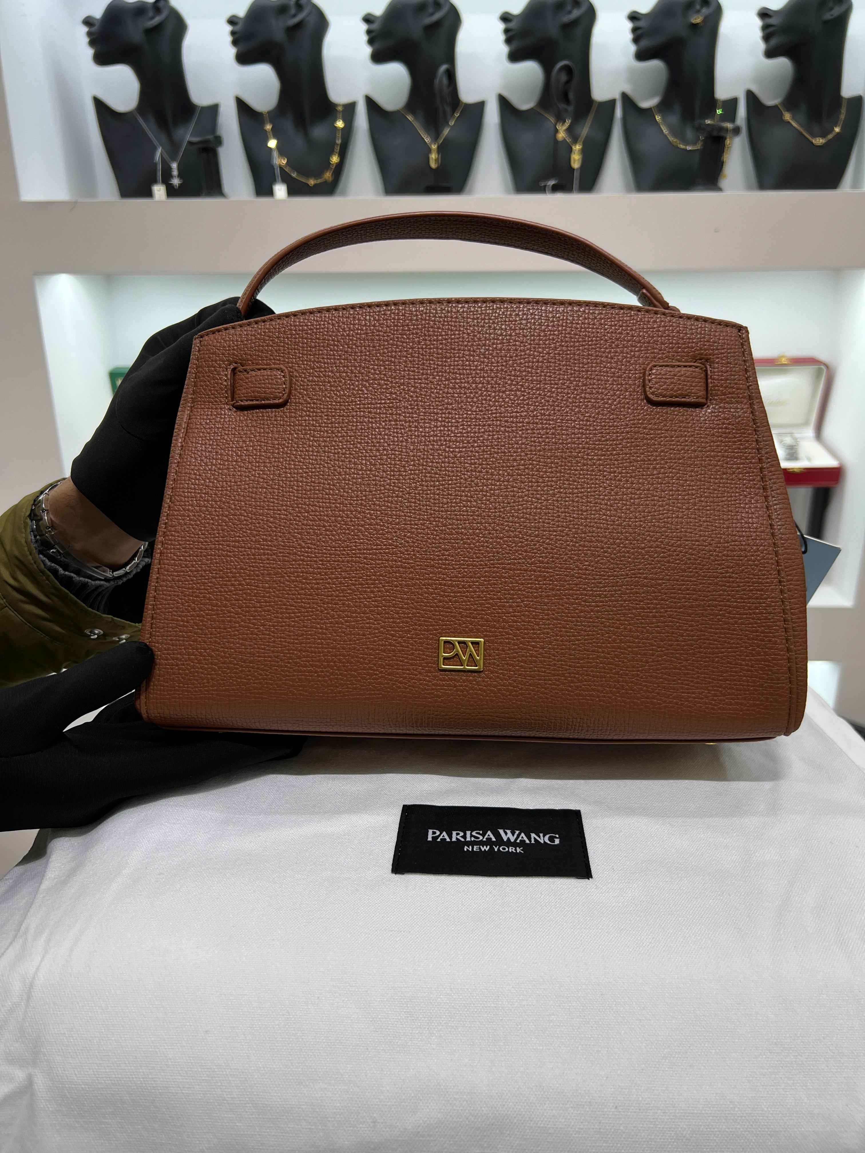 Grace Top Handle – Caramel Brown