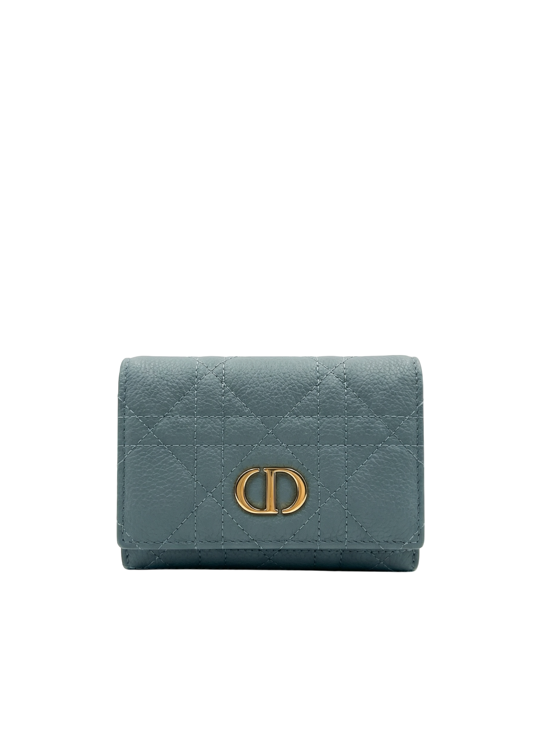 Cosmos Wallet – Grey Cannage Leather