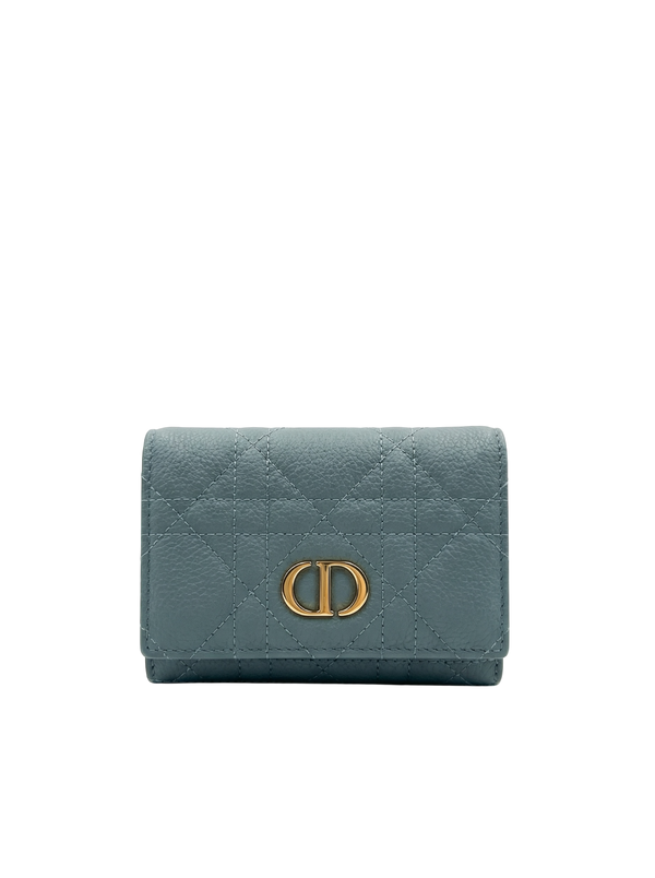 Cosmos Wallet – Grey Cannage Leather
