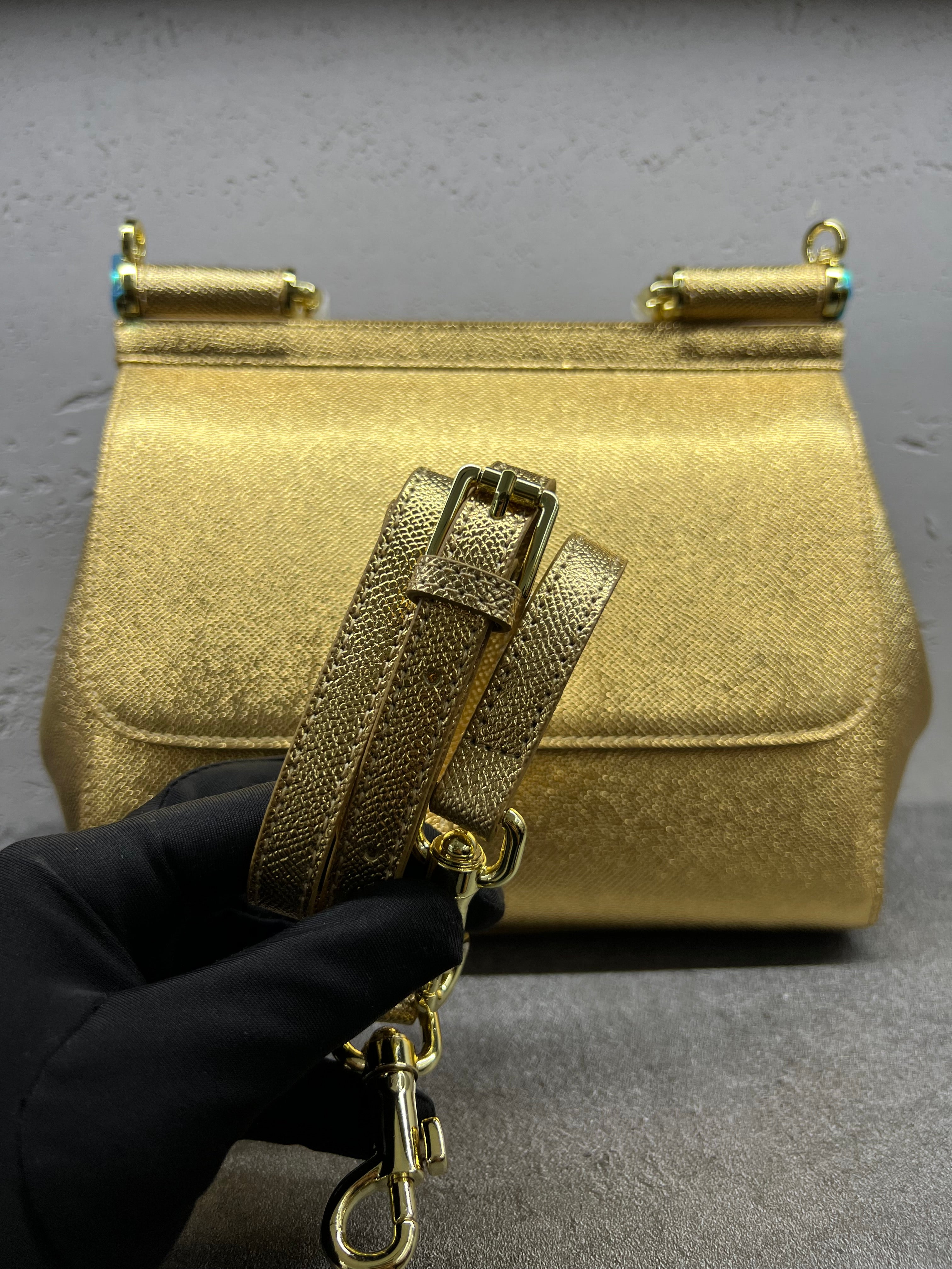حقيبة سيسيلي الكبيرة – ذهبي | Sicily Bag Large – Gold