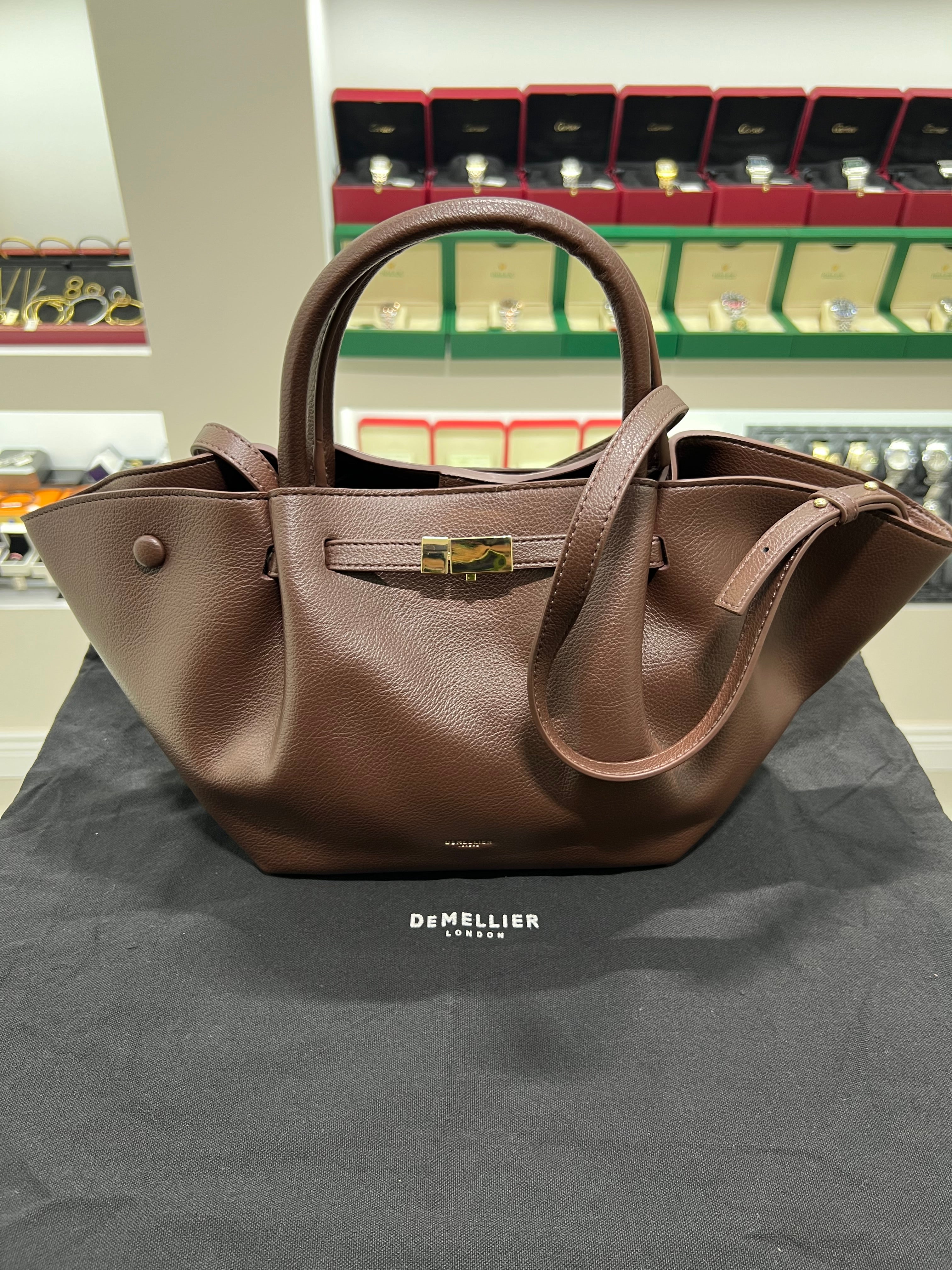 demellier New York, medium, dark brown