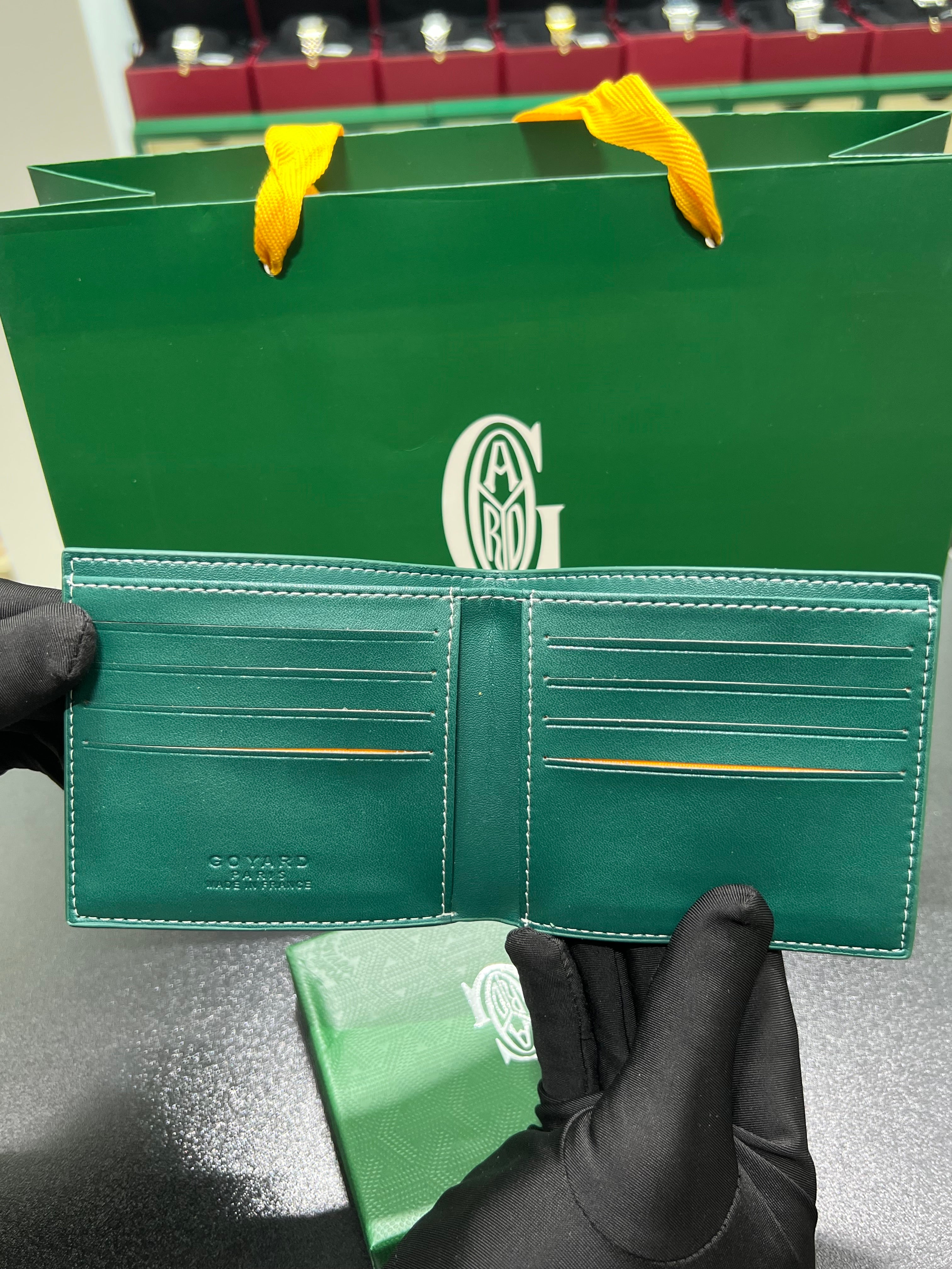 Goyard Wallet Victoire green (men)