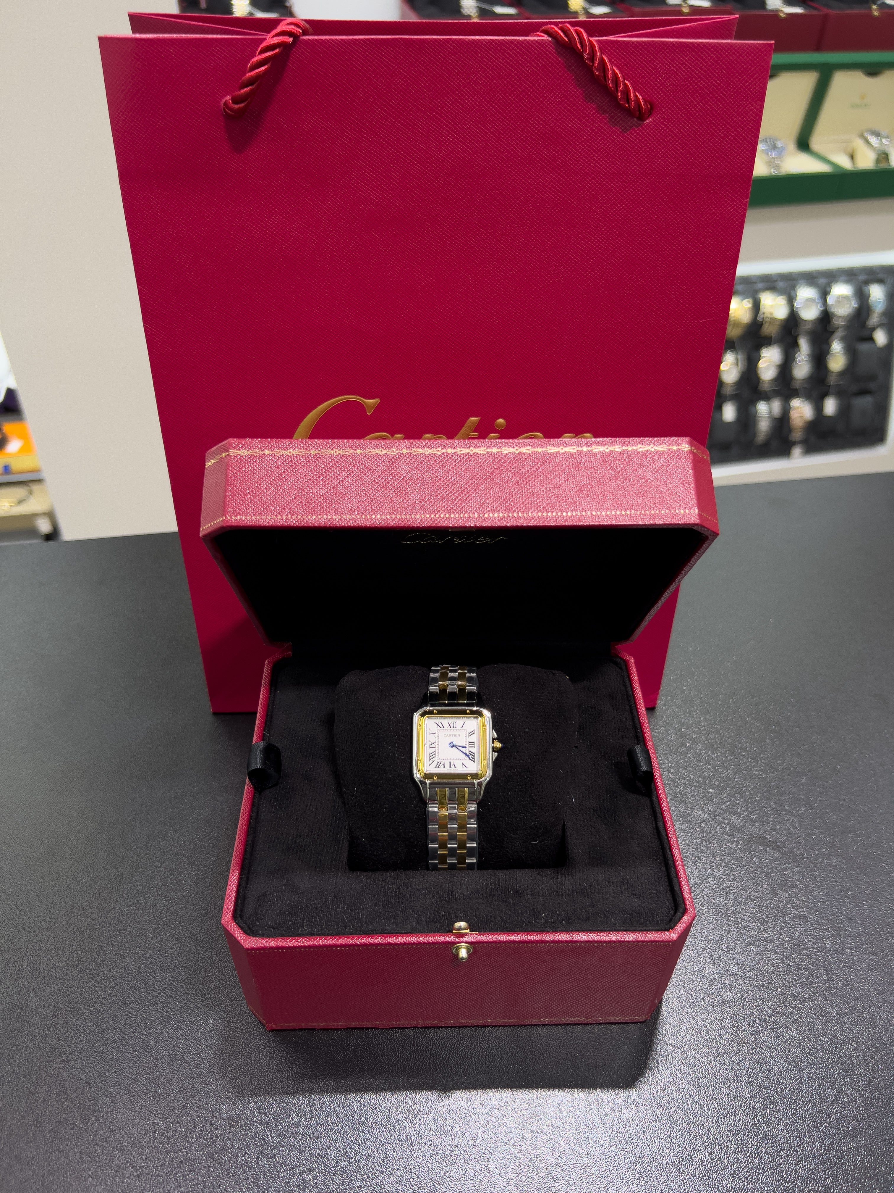 Cartiėr Panthère watch, gold and silver