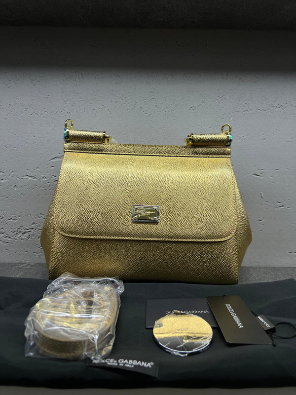 حقيبة سيسيلي الكبيرة – ذهبي | Sicily Bag Large – Gold