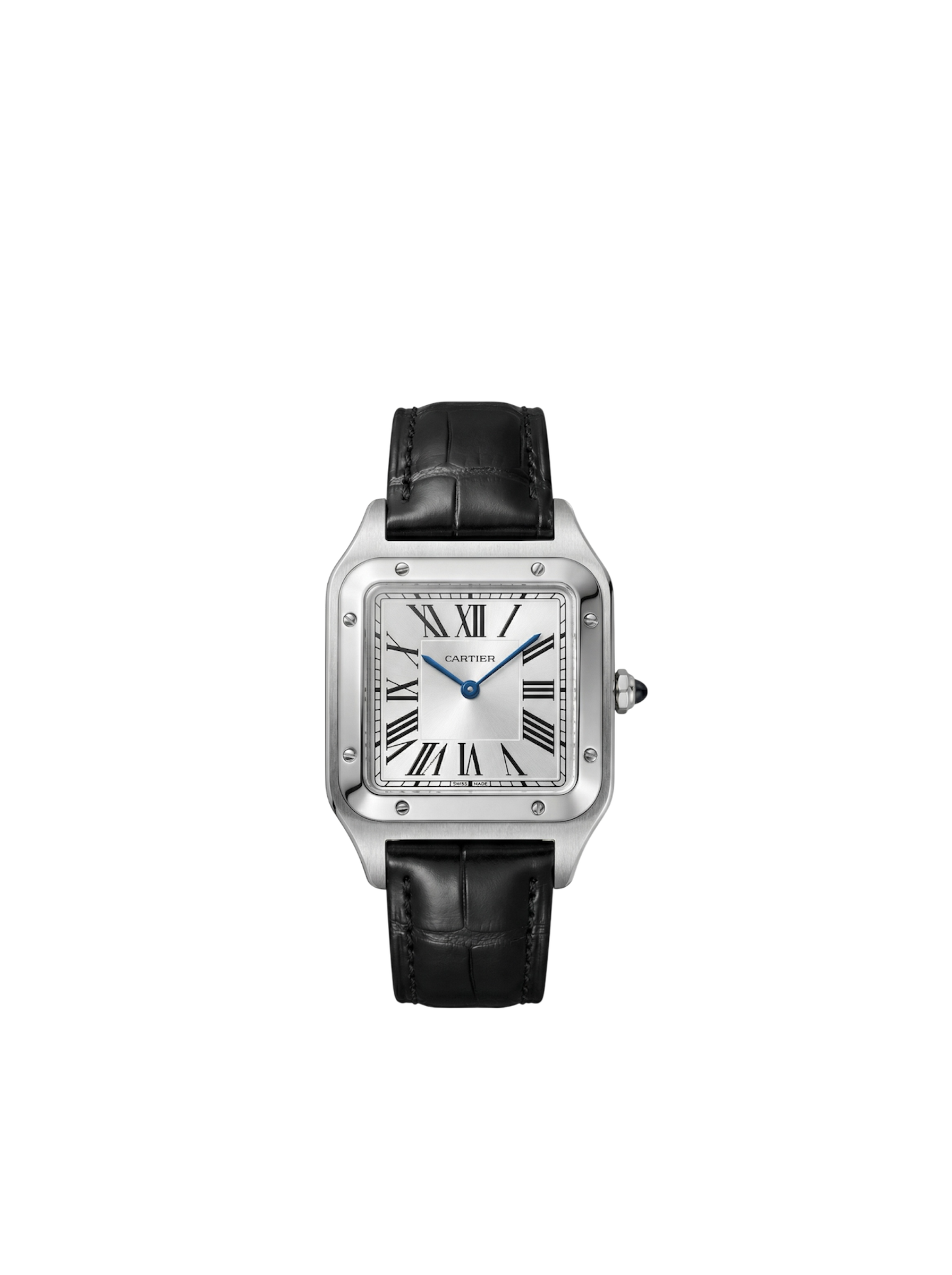 Santos black leather