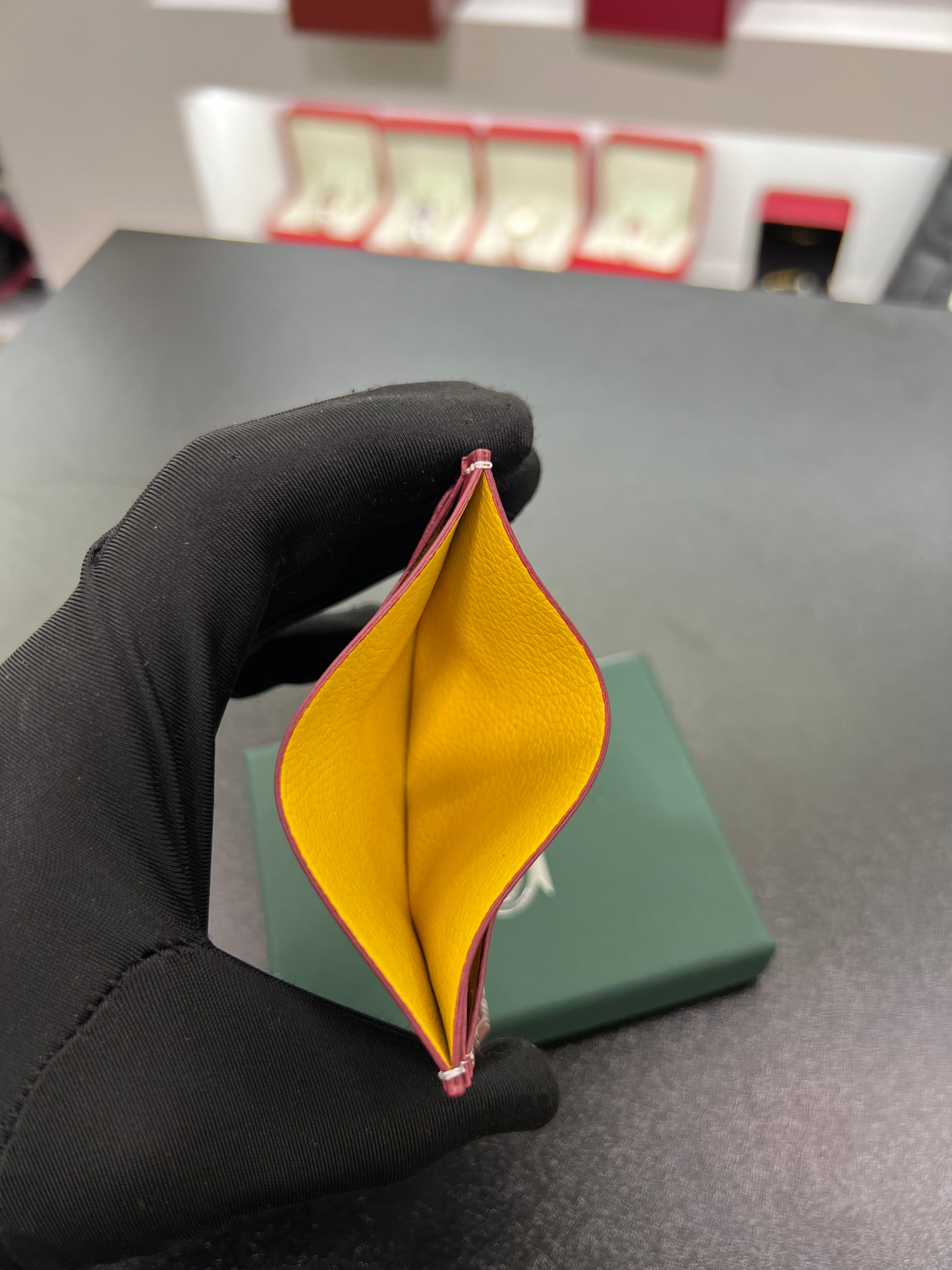 Saint-Sulpice Card Holder – Burgundy