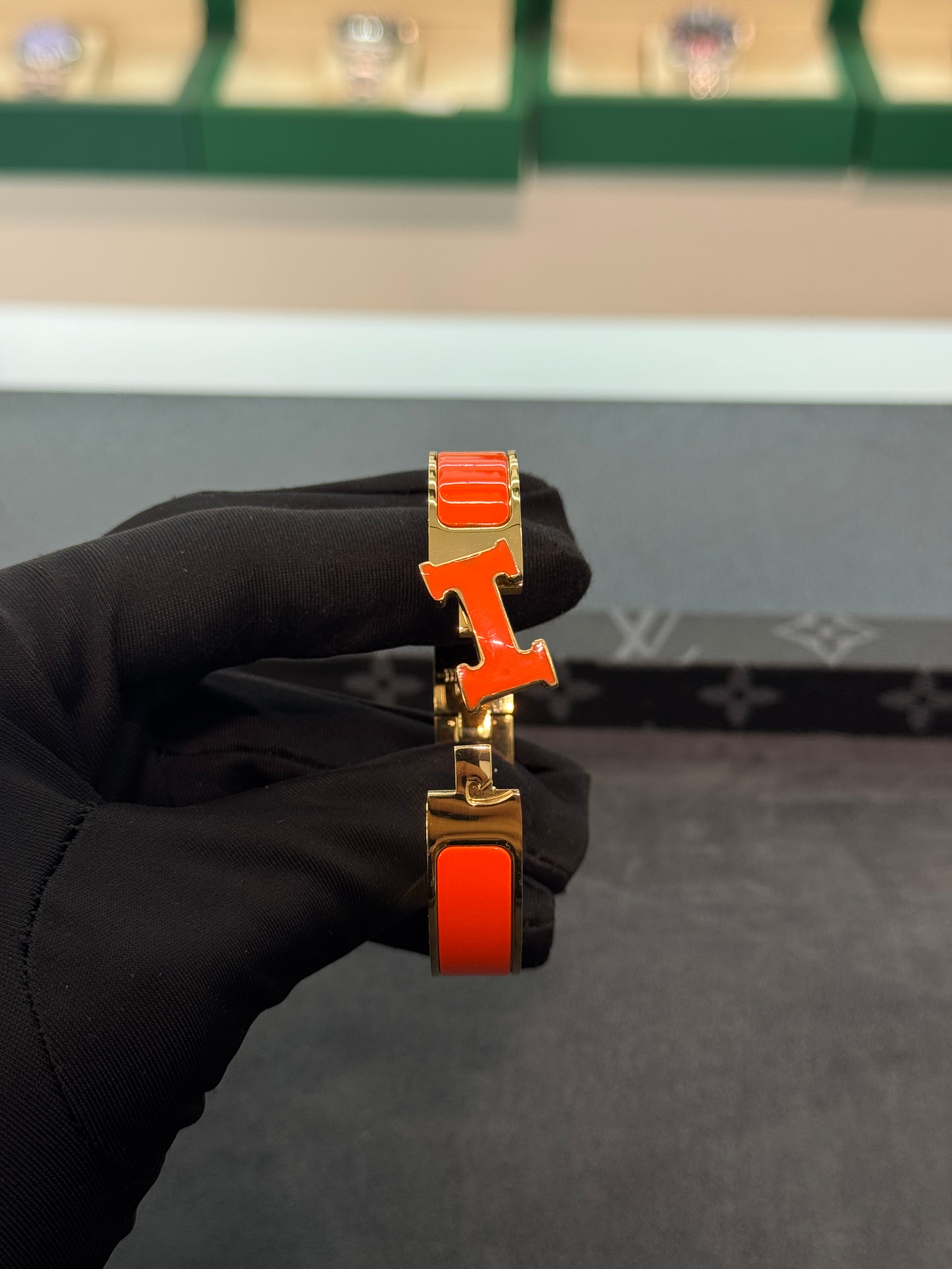 Clic H Bracelet (Orange) مقاس 16
