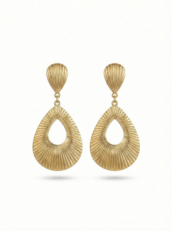 أقراط كونشا بالصدفتين | Concha Double Shell Earrings